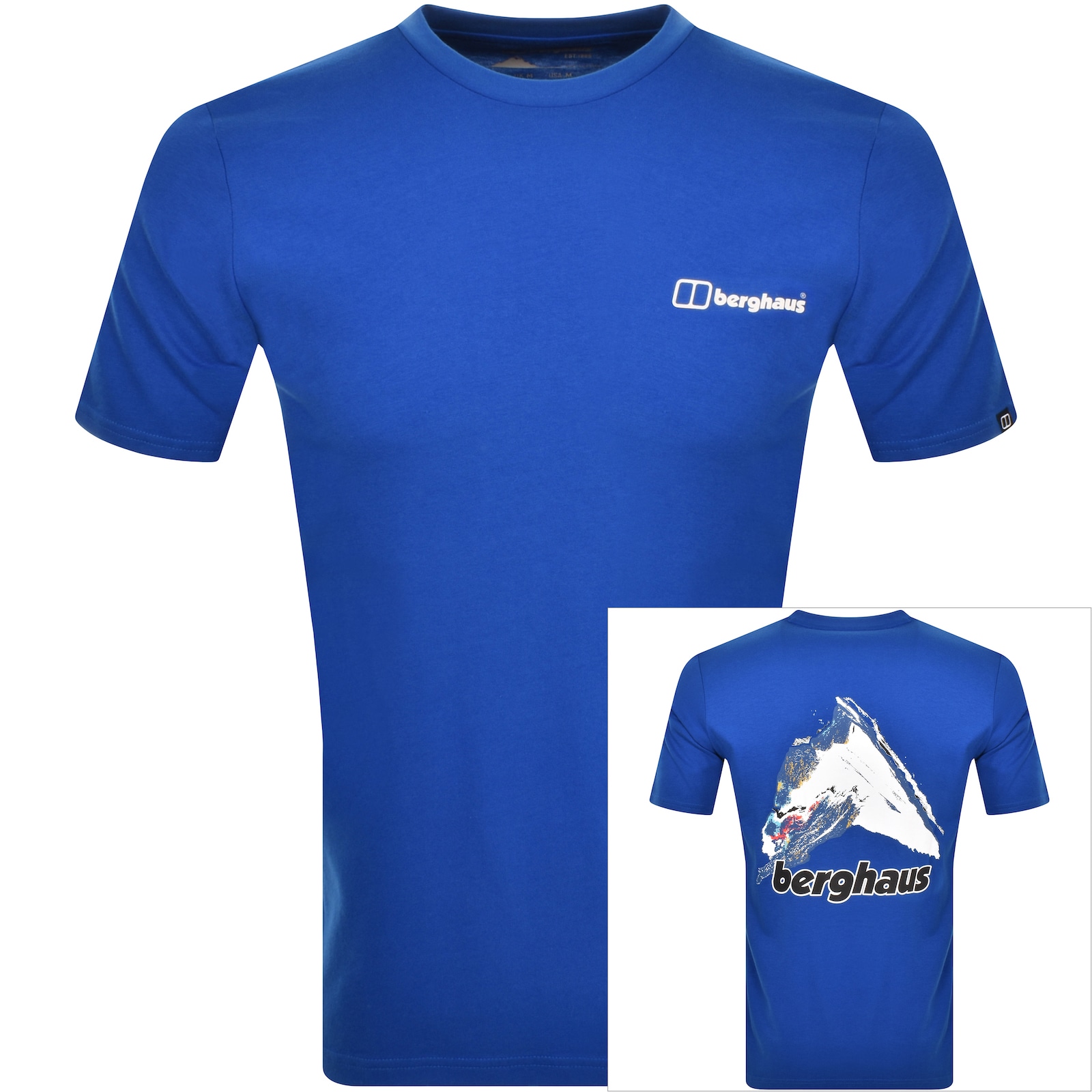 Shop Berghaus Mountain Art T Shirt Blue