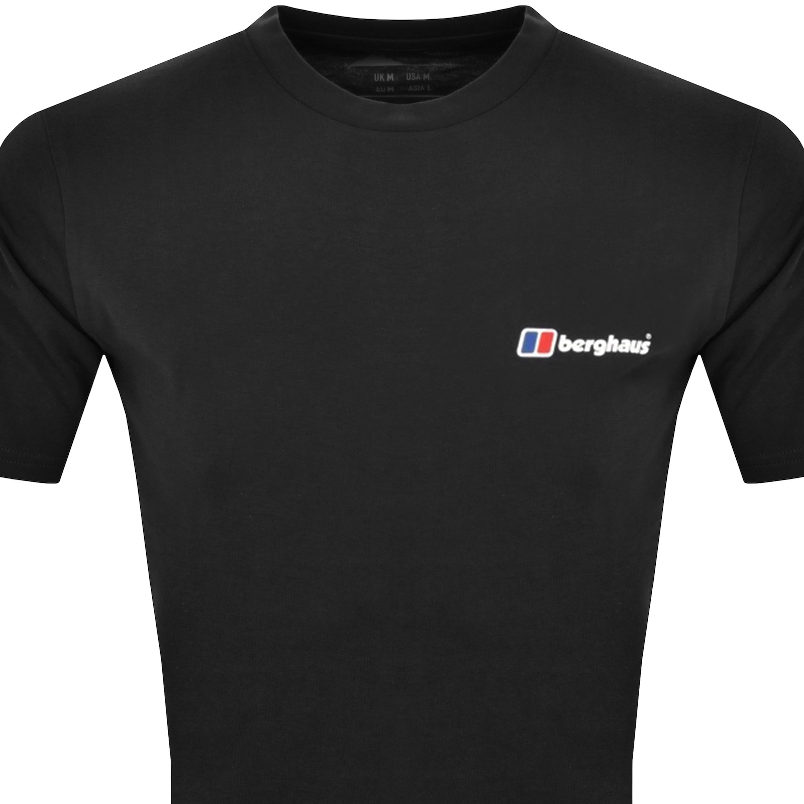 Shop Berghaus Organic Classic Logo T Shirt Black