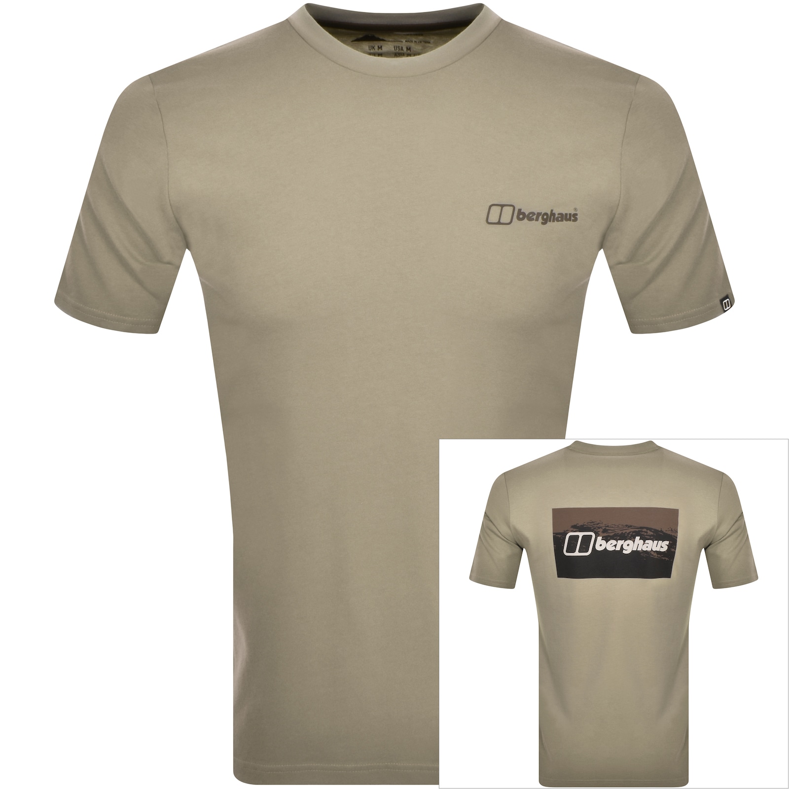 BERGHAUS BERGHAUS CHEVIOT BOX LOGO T SHIRT GREY 