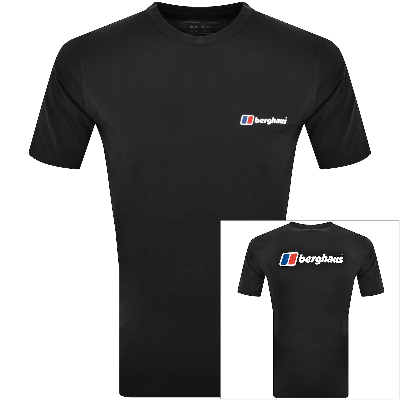 Shop Berghaus Organic Logo T Shirt Black