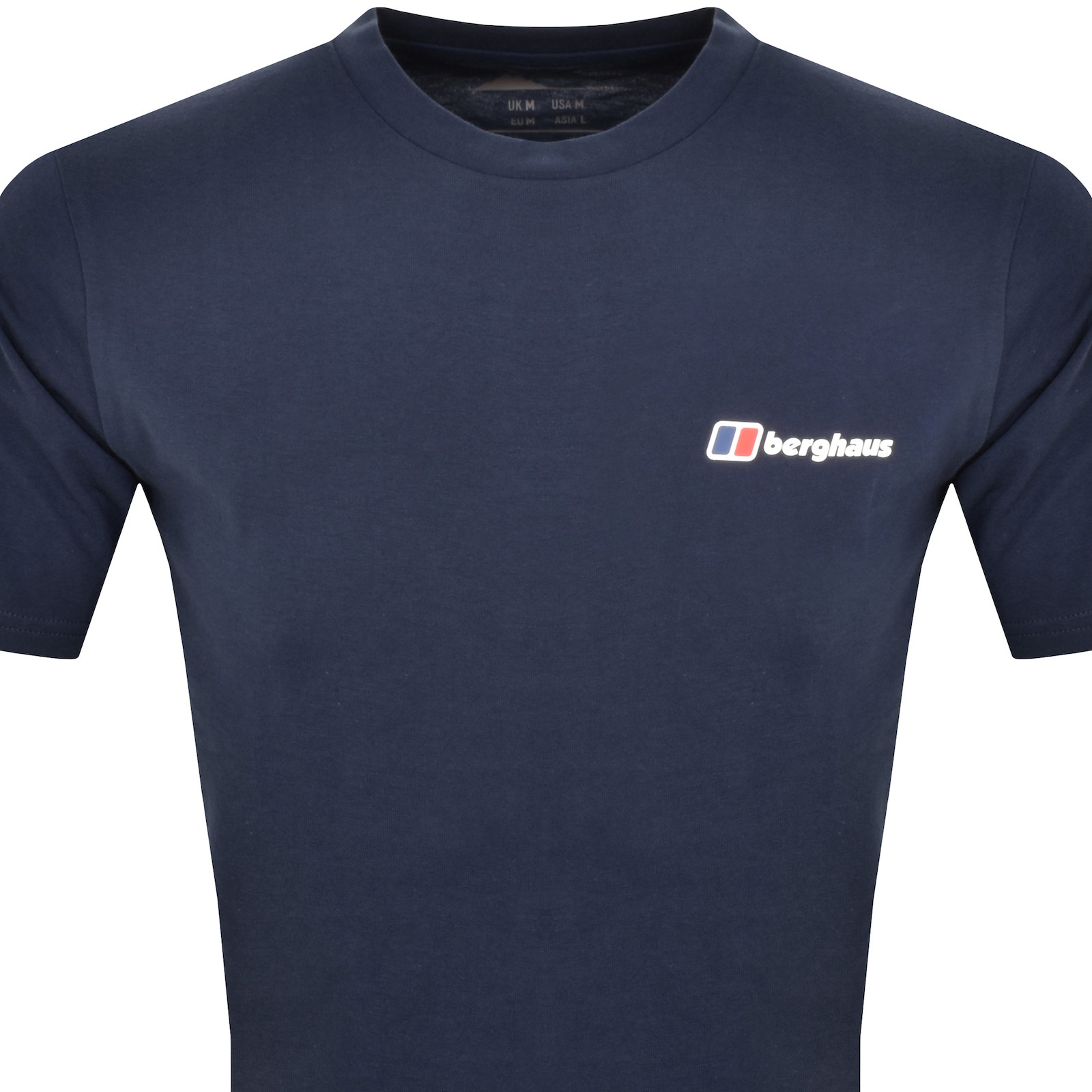 Shop Berghaus Organic Classic Logo T Shirt Navy