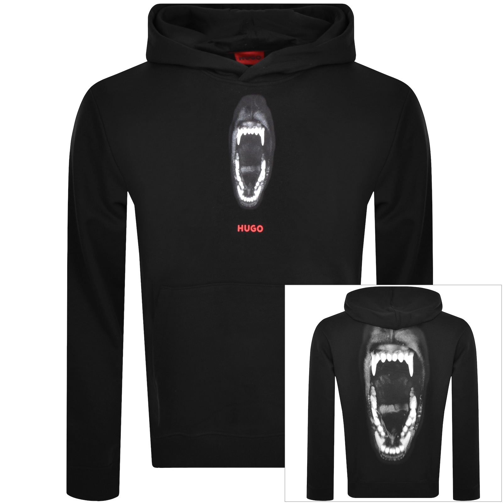 Shop Hugo Dartchon Hoodie Black