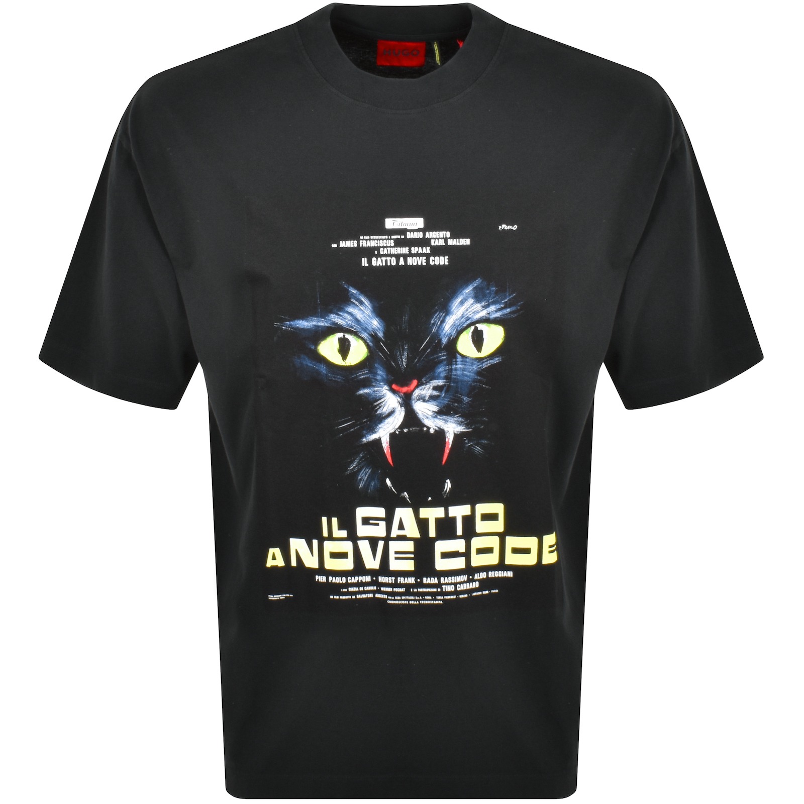 Shop Hugo Dargex Film Artwork T Shirt Black