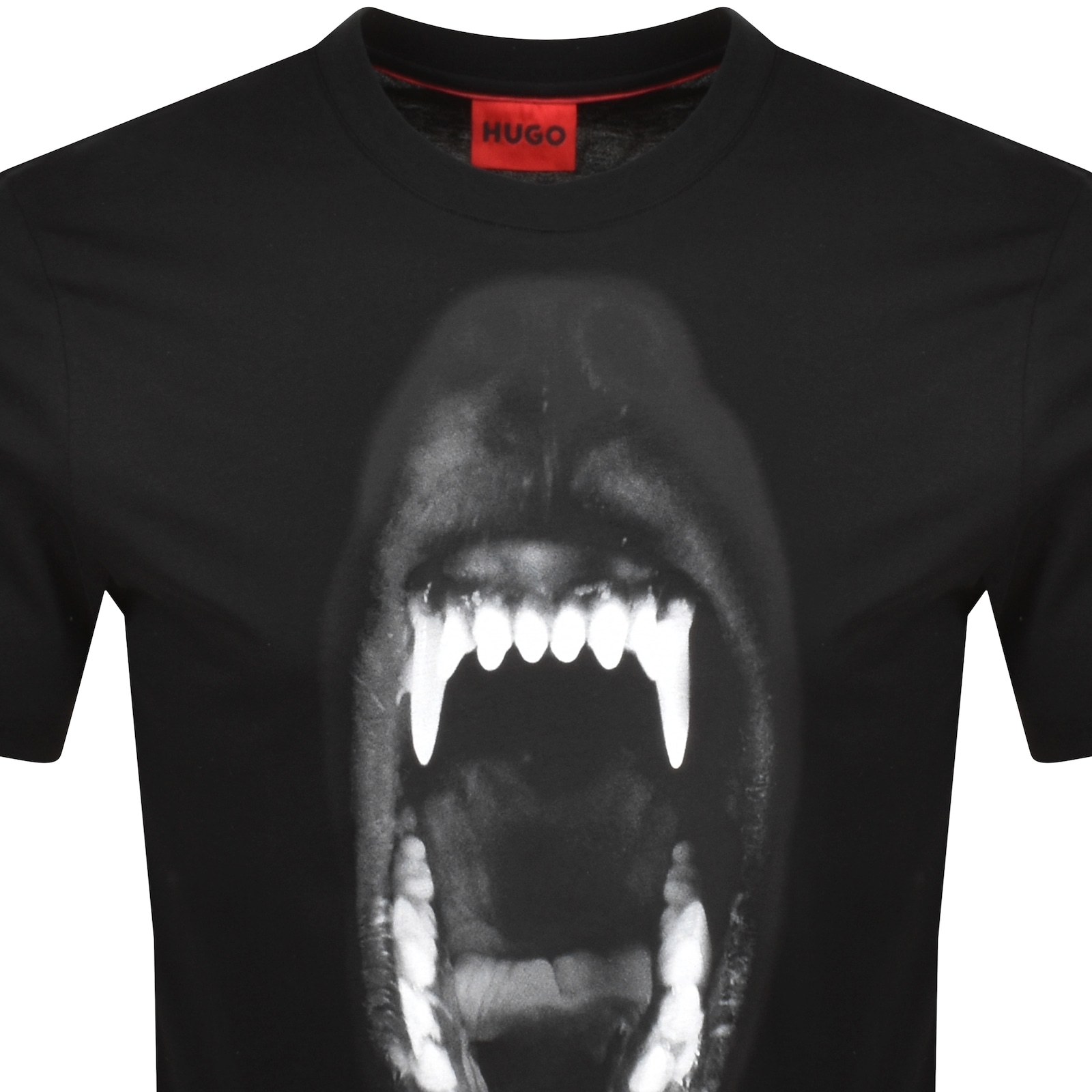 Shop Hugo Dayaking Animal Graphic T Shirt Black