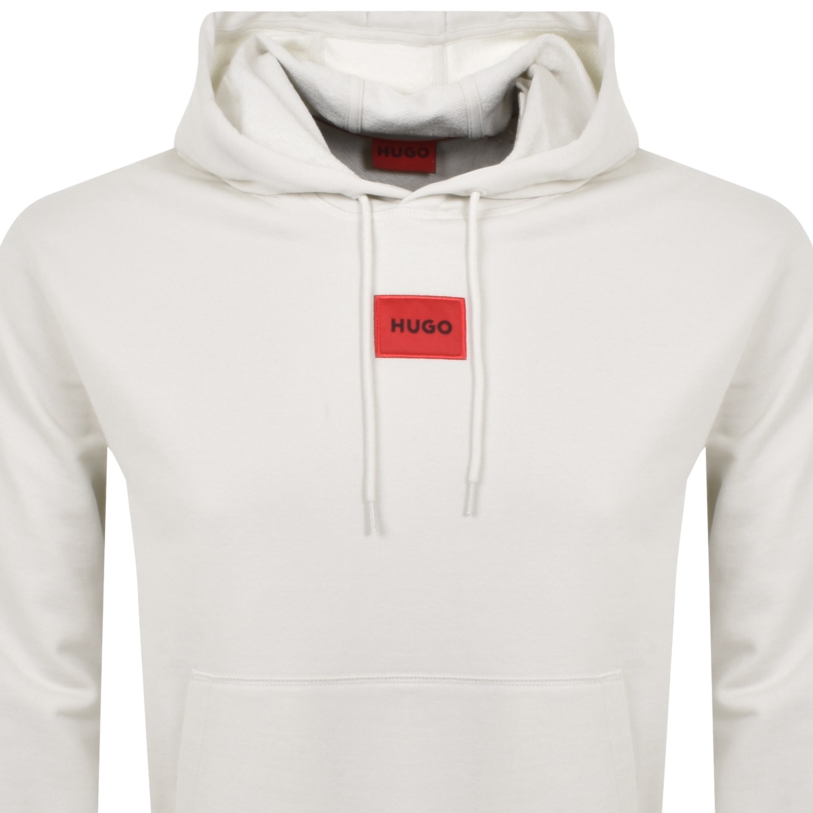 HUGO HUGO DARATSCHI214 HOODIE OFF WHITE 