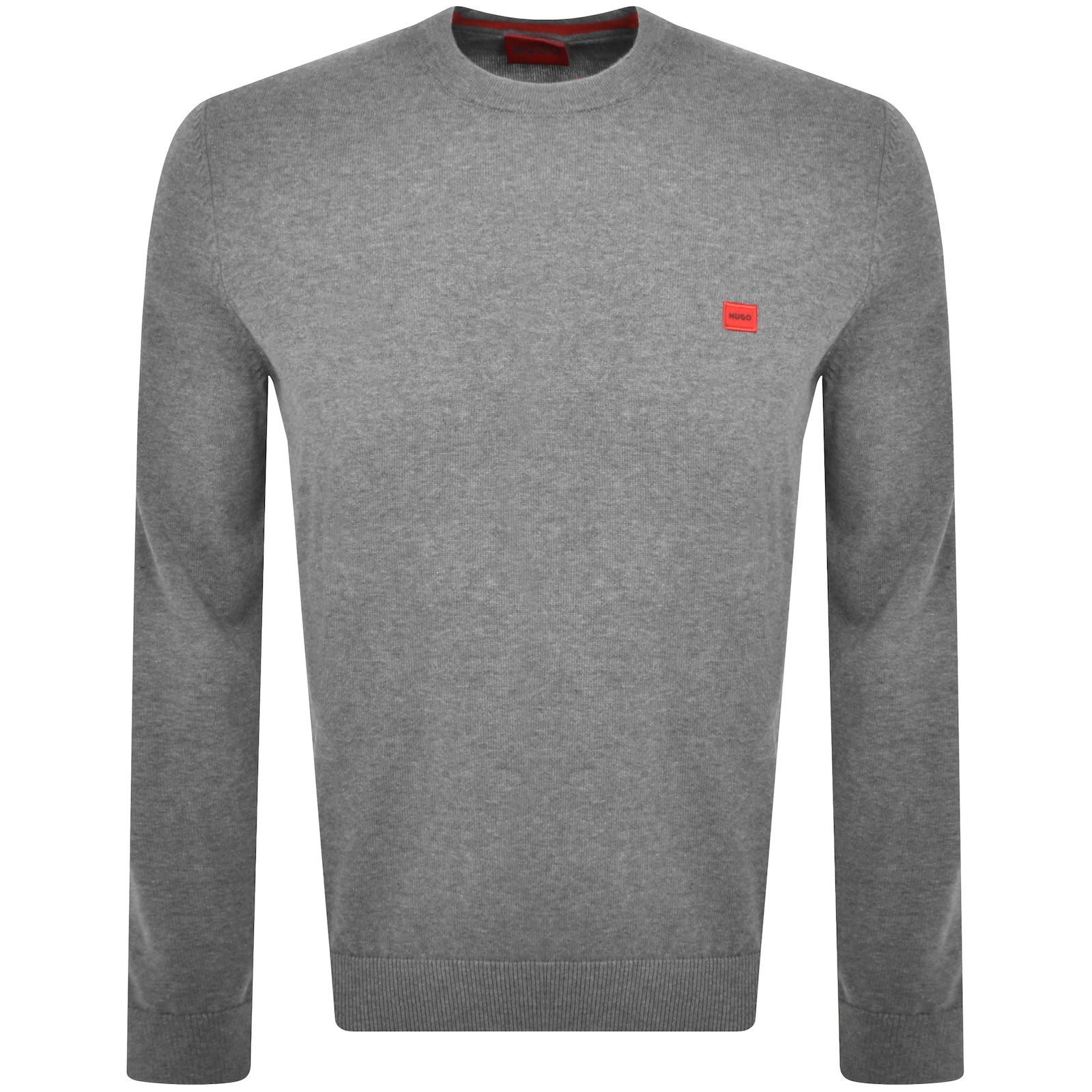 Shop Hugo San Cassius Knit Jumper Grey