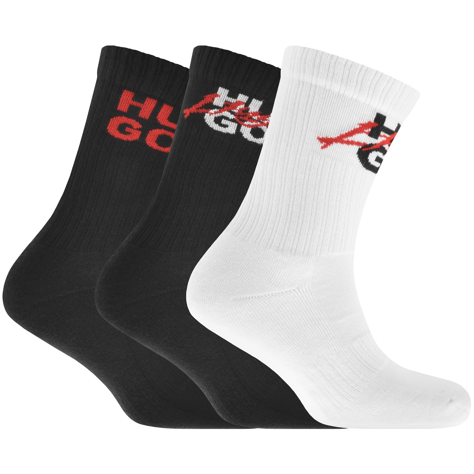 Shop Hugo 3 Pack Thriller Socks In Black