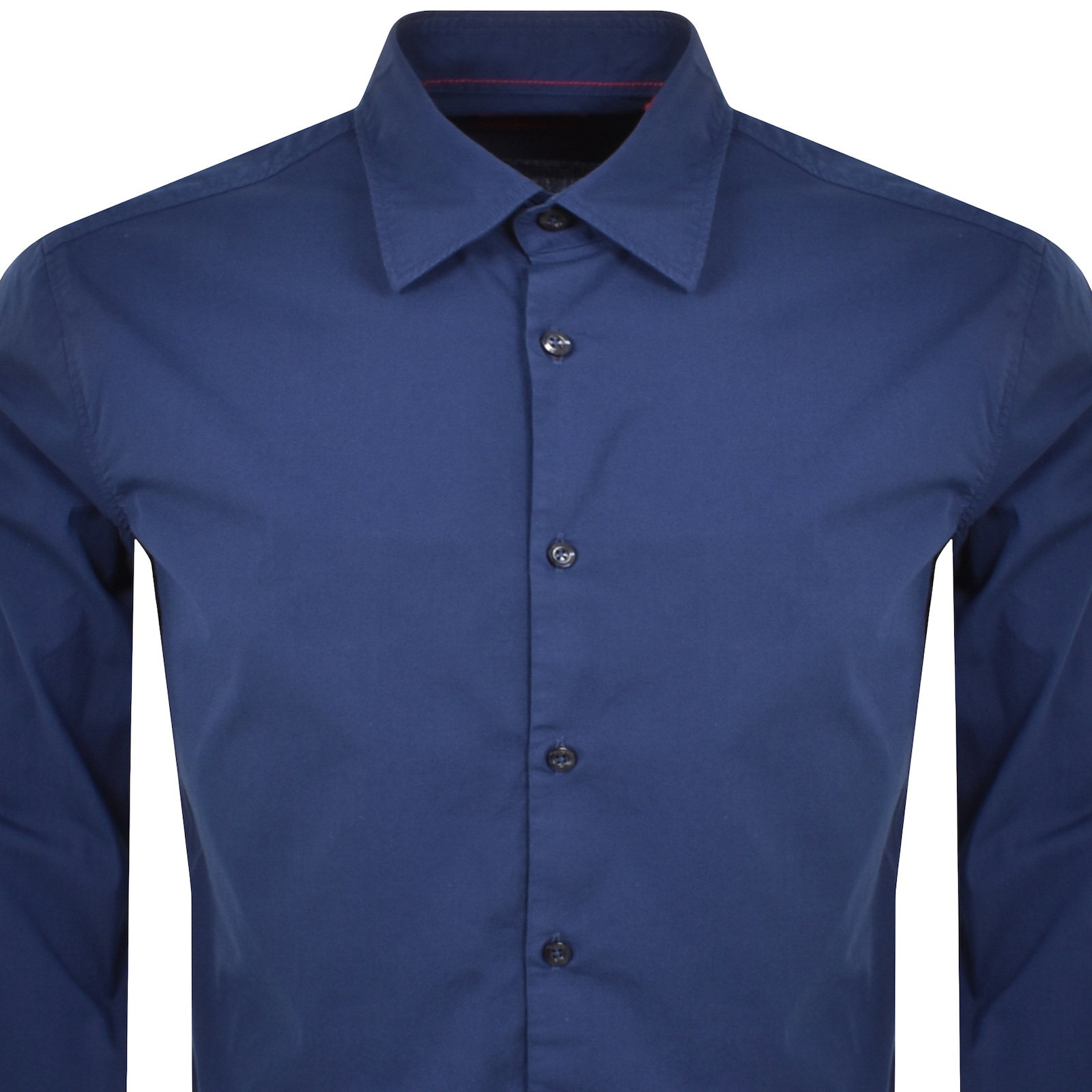 Shop Hugo Long Sleeved Ermo Shirt Blue