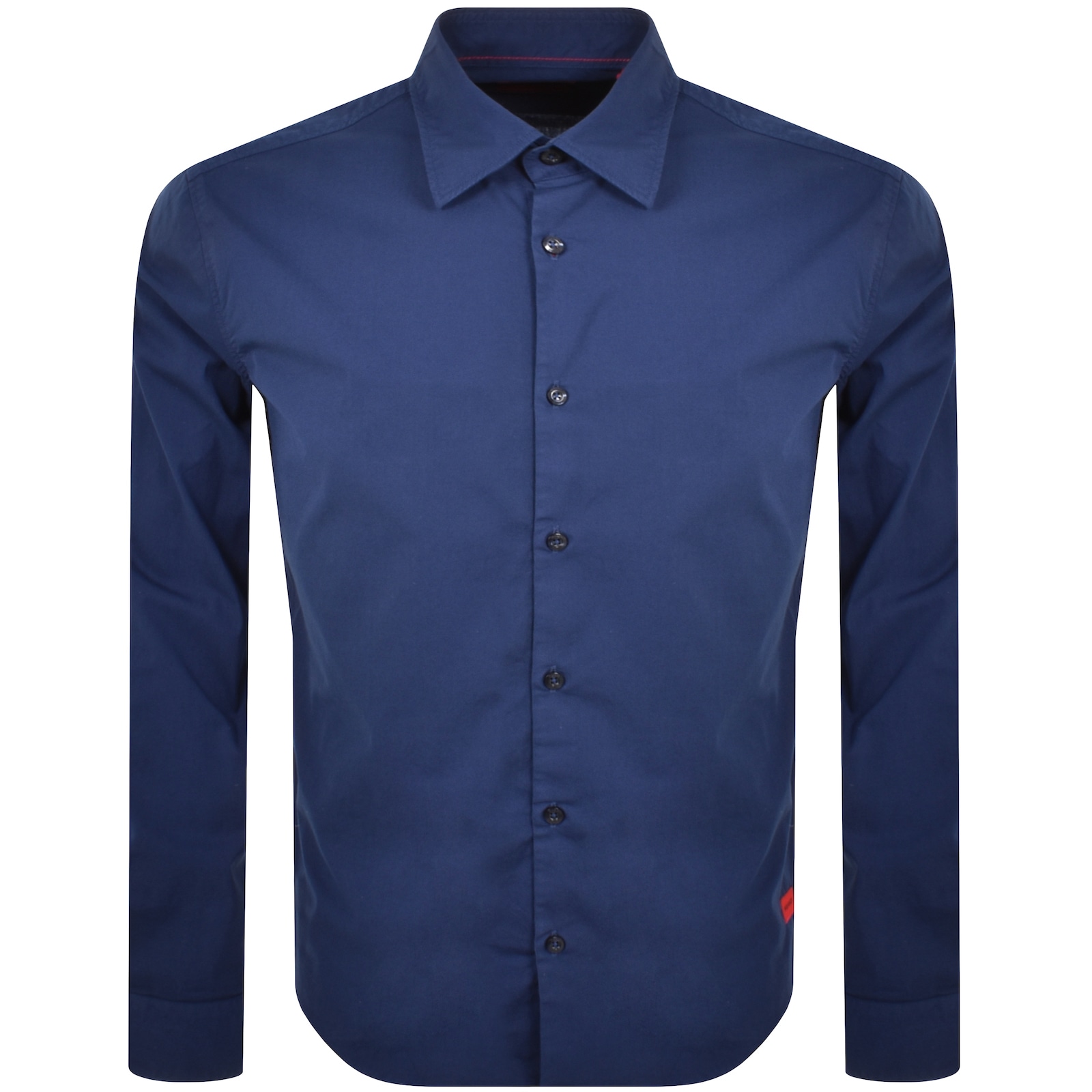 Shop Hugo Long Sleeved Ermo Shirt Blue