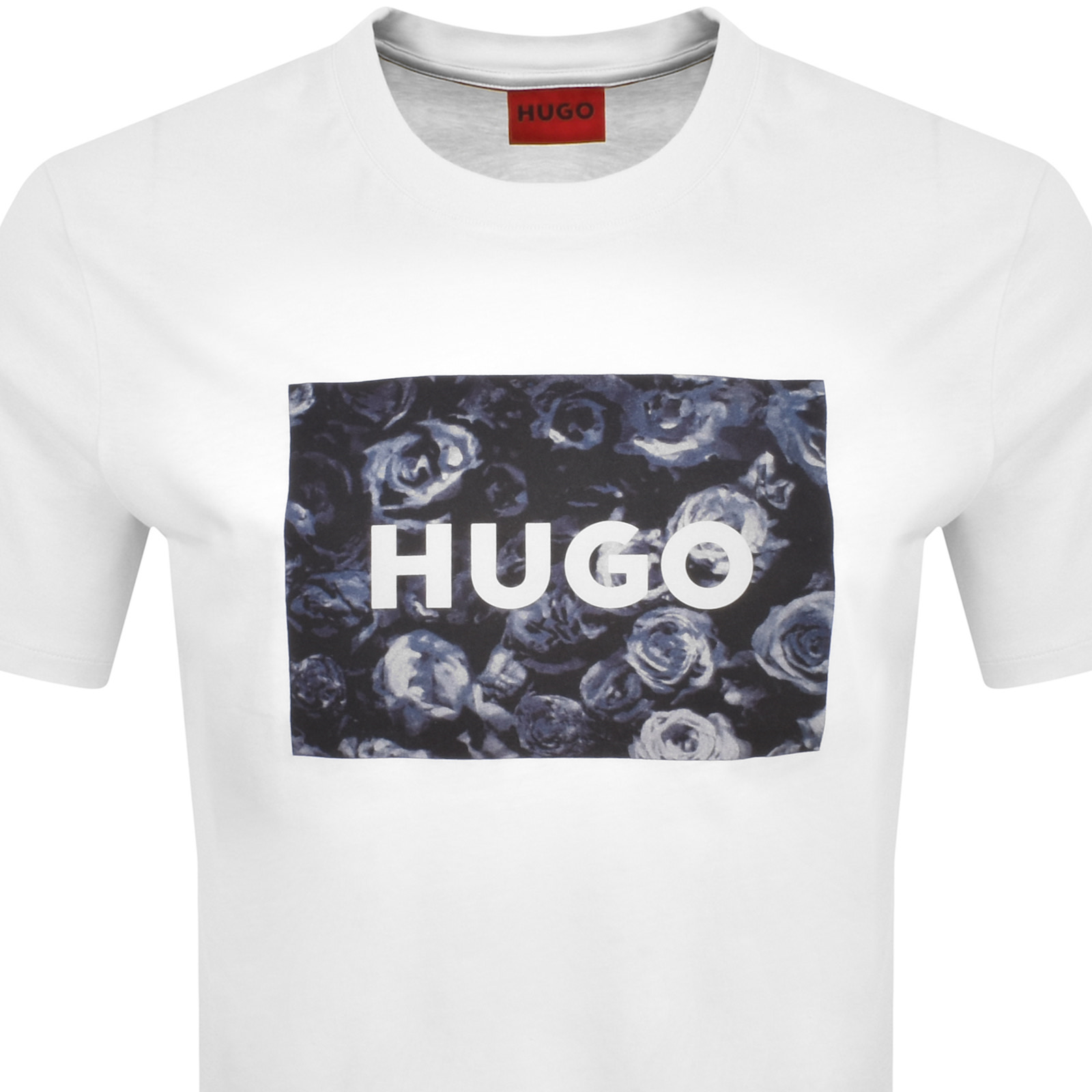 Shop Hugo Dulive U244 T Shirt Grey In White