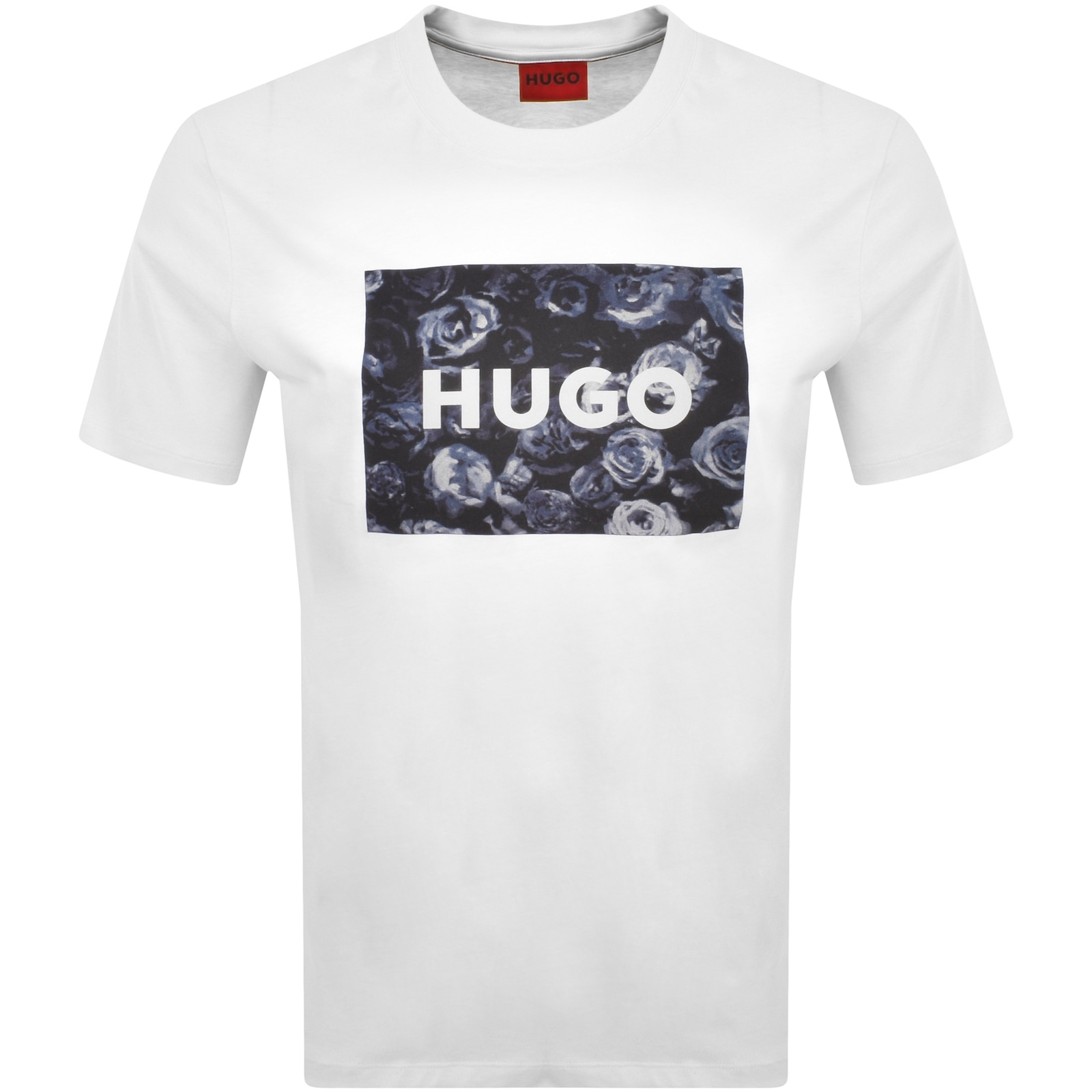 Shop Hugo Dulive U244 T Shirt Grey In White