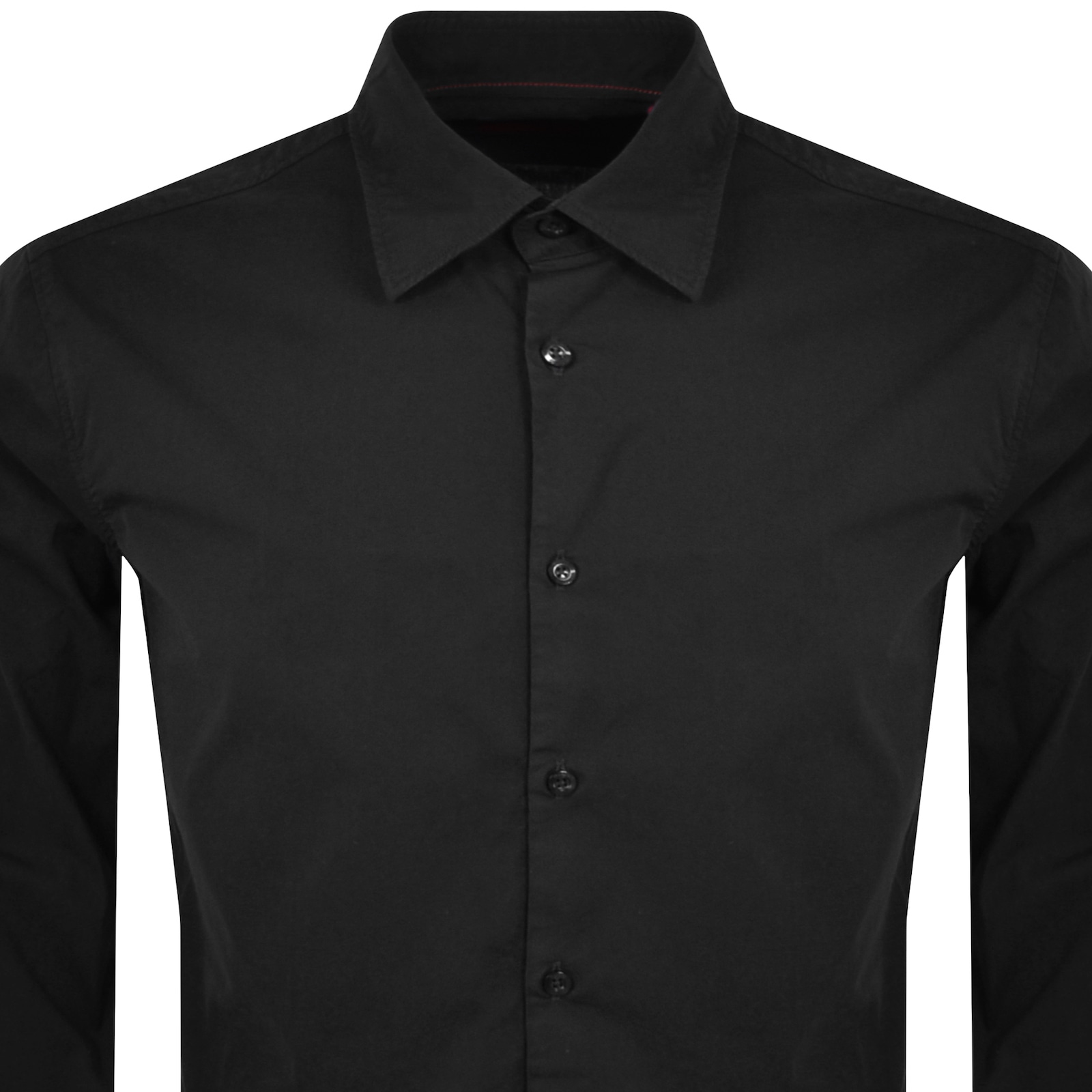 Shop Hugo Long Sleeved Ermo Shirt Black