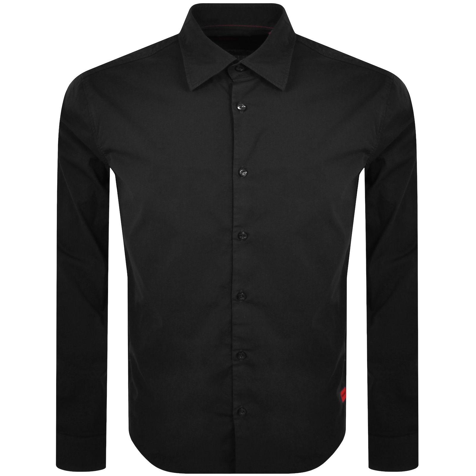 Shop Hugo Long Sleeved Ermo Shirt Black