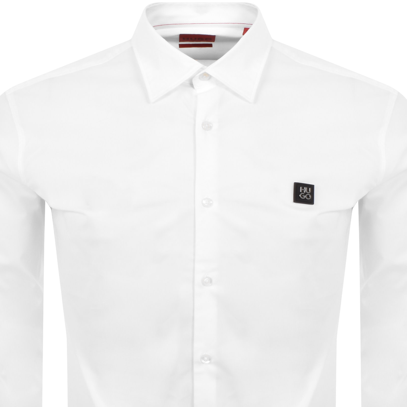 Shop Hugo Long Sleeved Ermo Shirt White