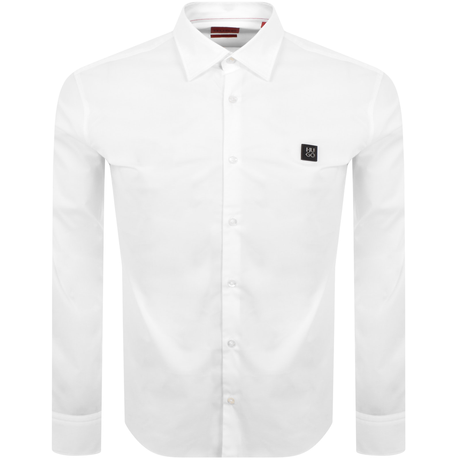 Shop Hugo Long Sleeved Ermo Shirt White