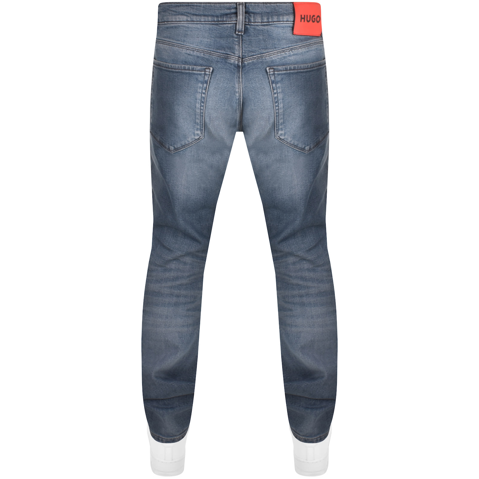 Shop Hugo 708 Slim Fit Light Wash Jeans Blue