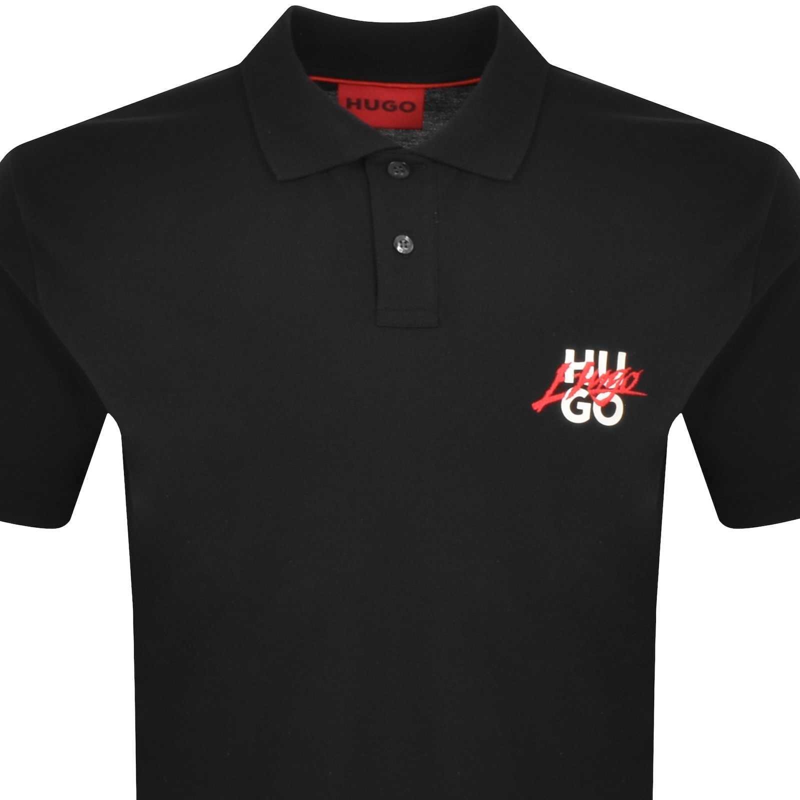 Shop Hugo Dalogpolo Polo T Shirt Black