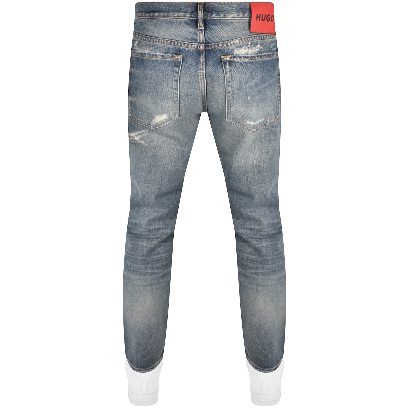 Shop Hugo 634 Tapered Fit Jeans Light Wash Blue