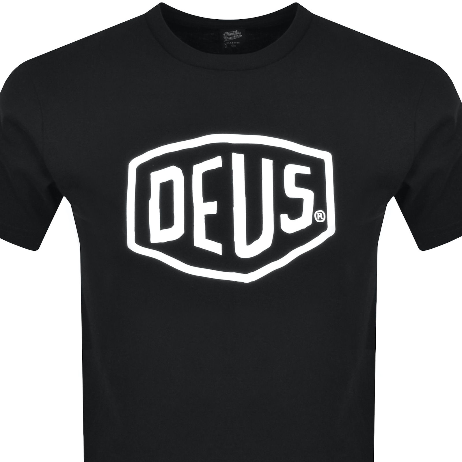 Shop Deus Ex Machina Shield Logo T Shirt Black