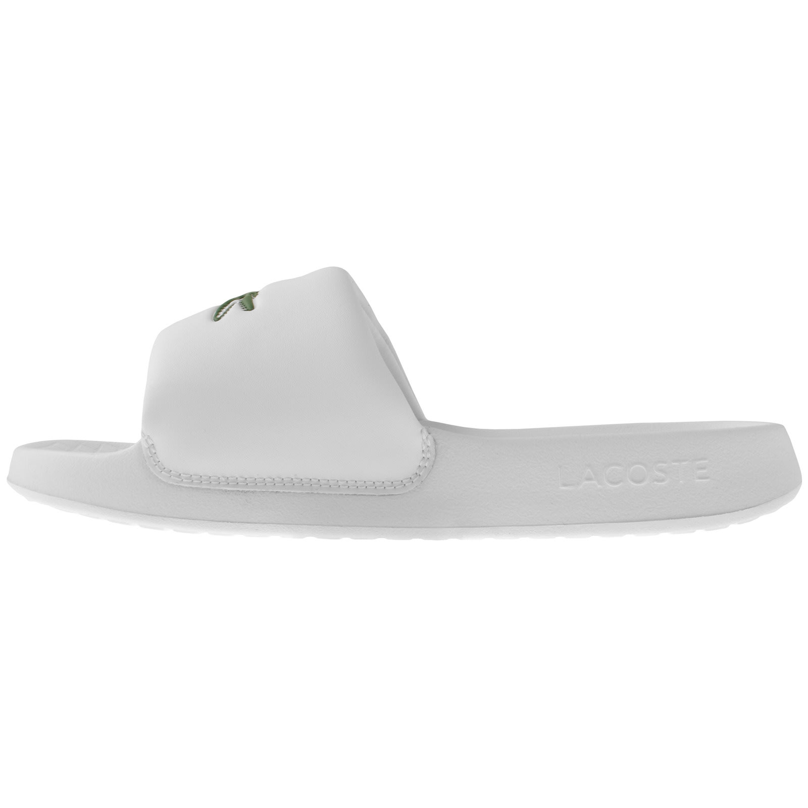 Shop Lacoste Serve 1.0 Sliders White