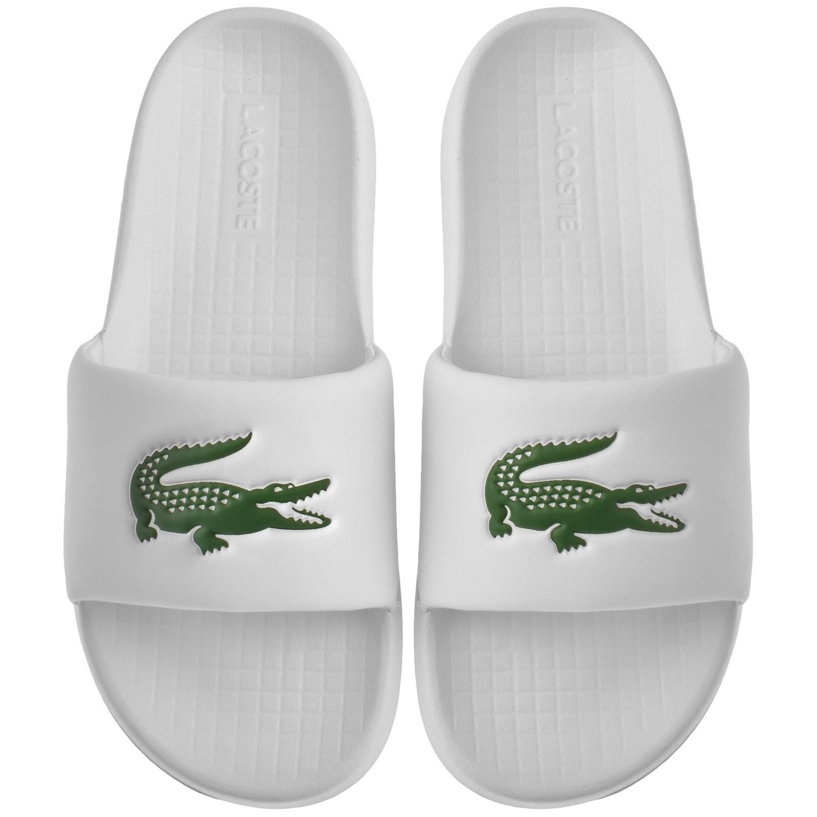 Shop Lacoste Serve 1.0 Sliders White