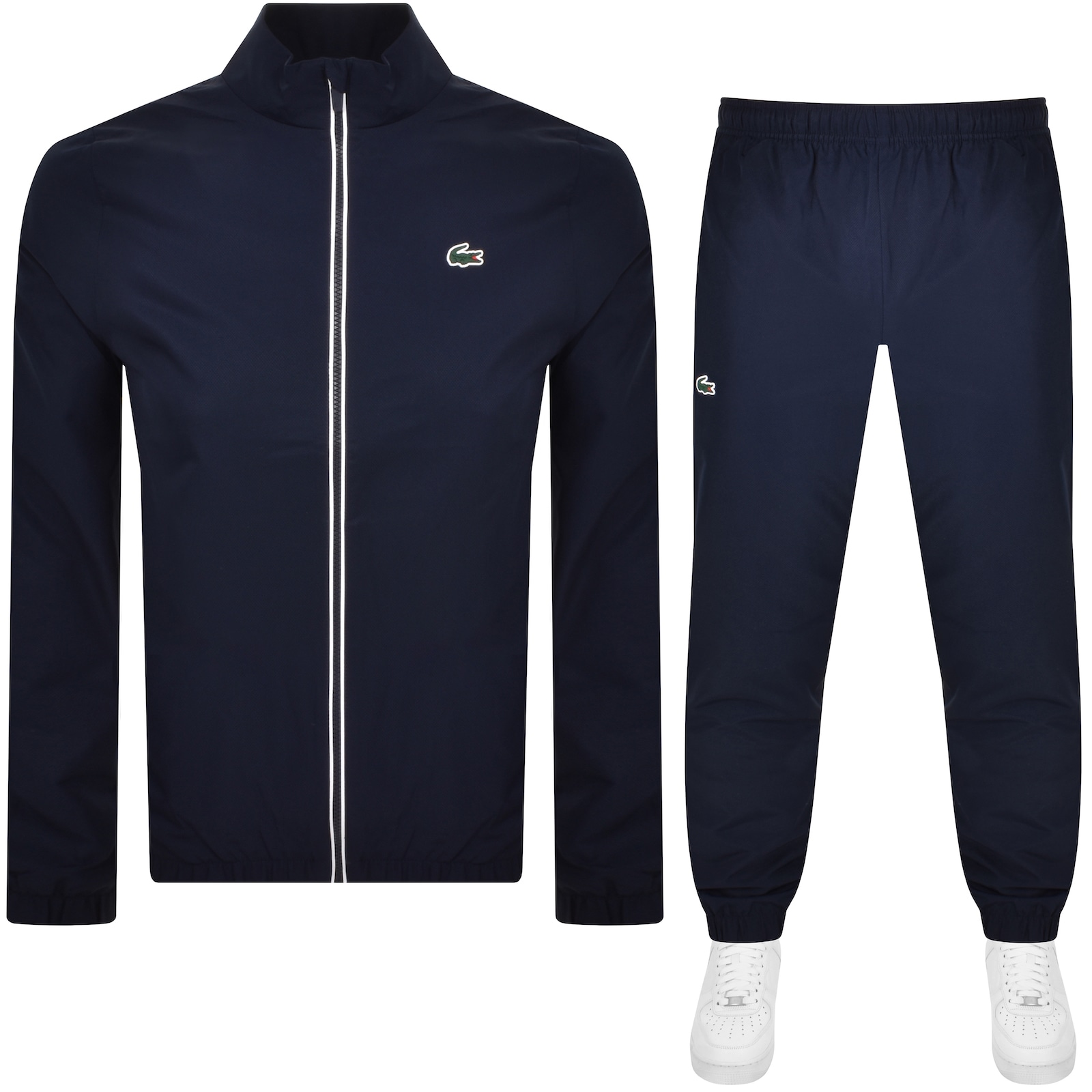 Shop Lacoste Full Zip Tracksuit Navy