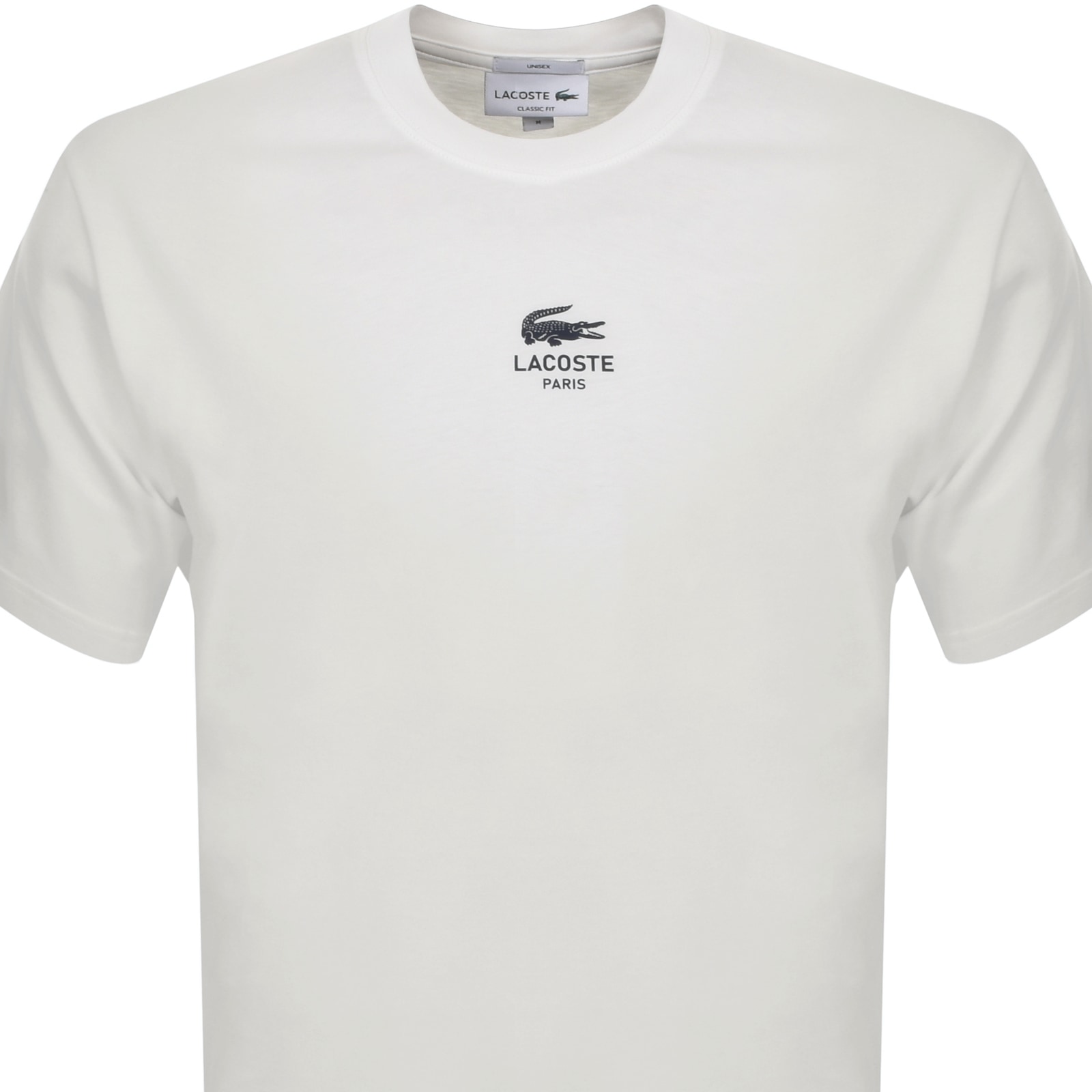 Shop Lacoste Paris Logo T Shirt White