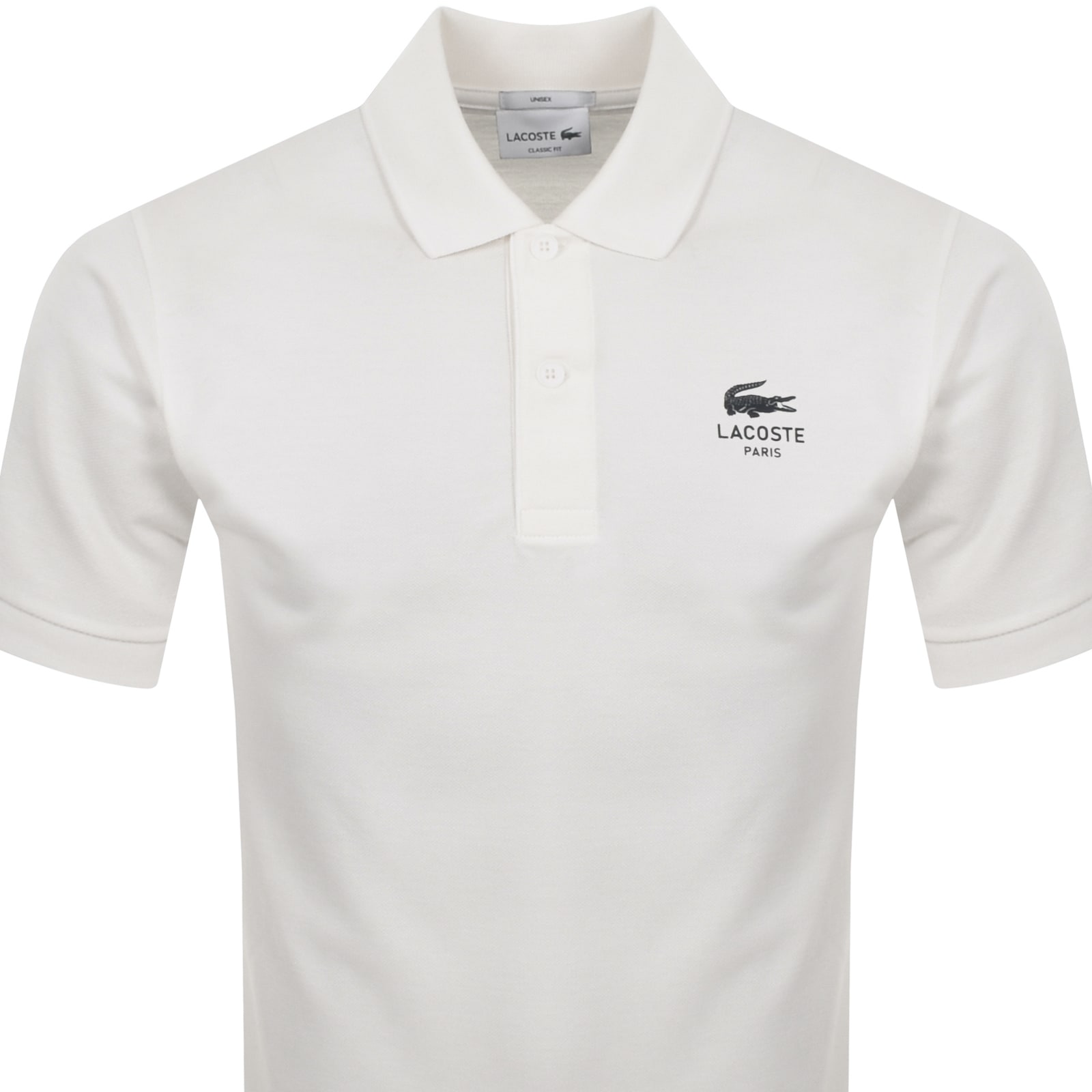 Shop Lacoste Logo Polo T Shirt White