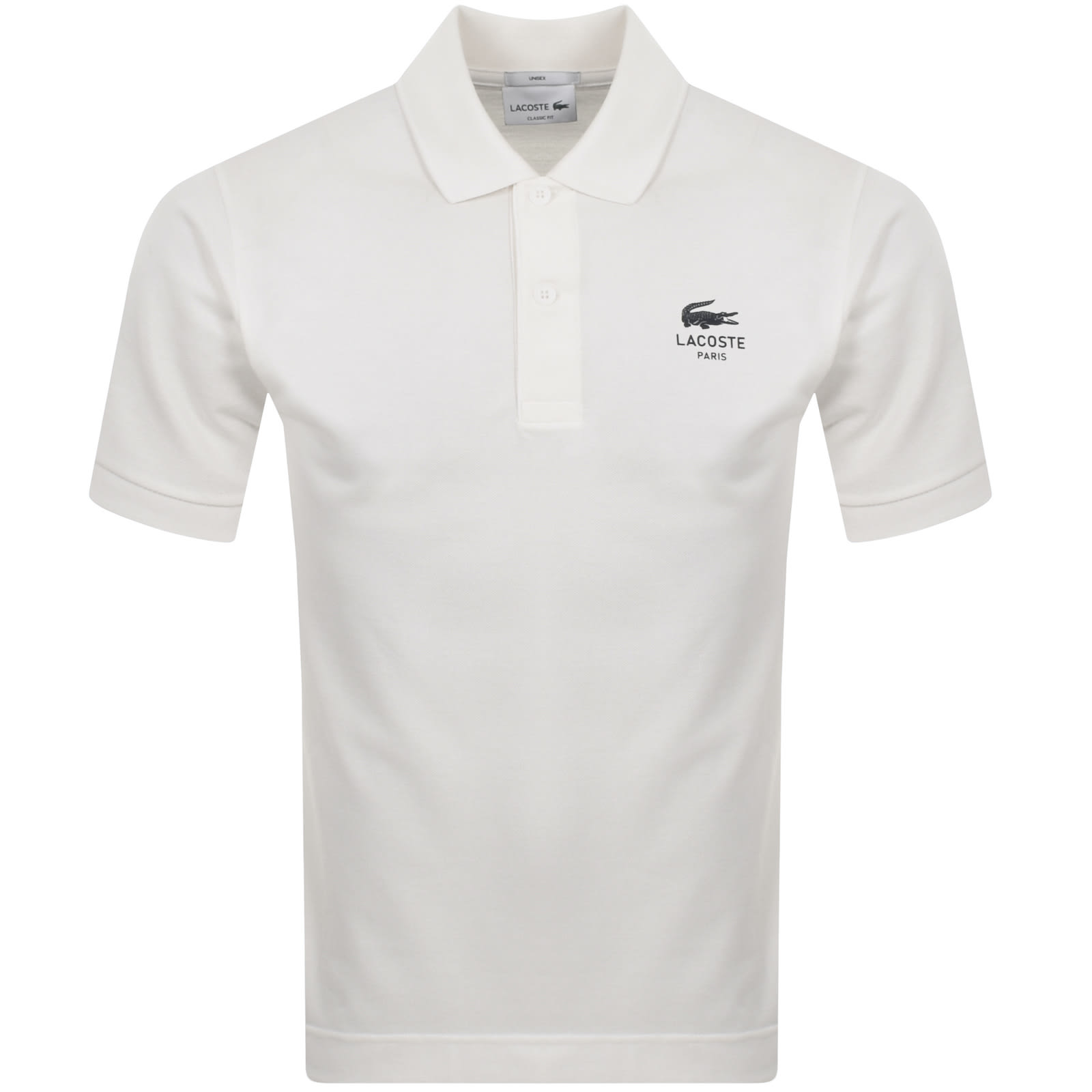 Shop Lacoste Logo Polo T Shirt White