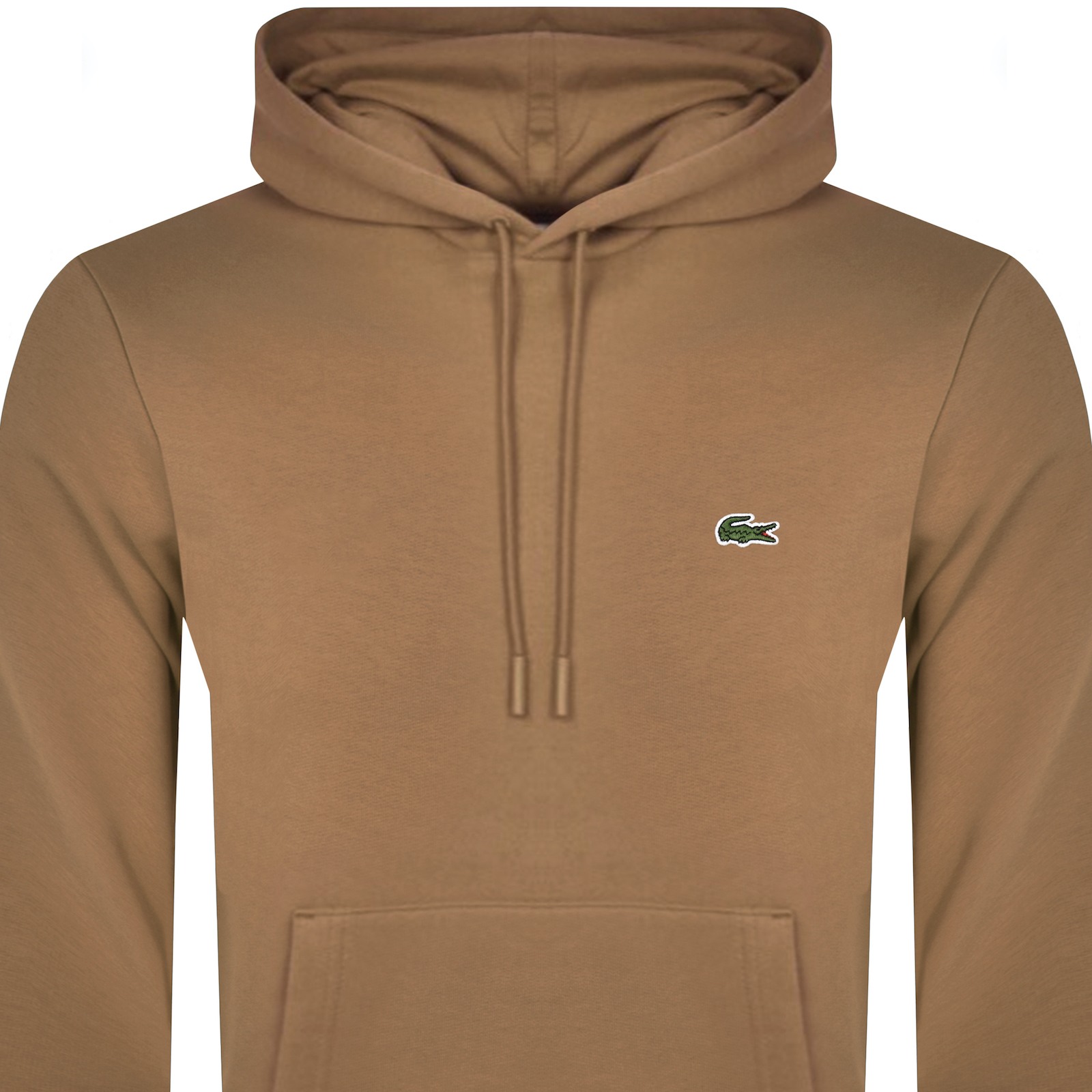 Shop Lacoste Pullover Hoodie Brown