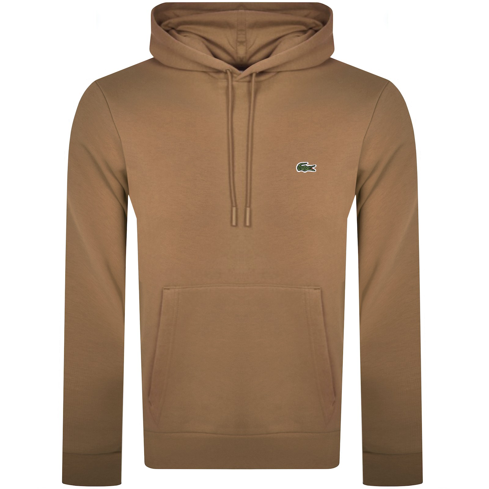 Shop Lacoste Pullover Hoodie Brown