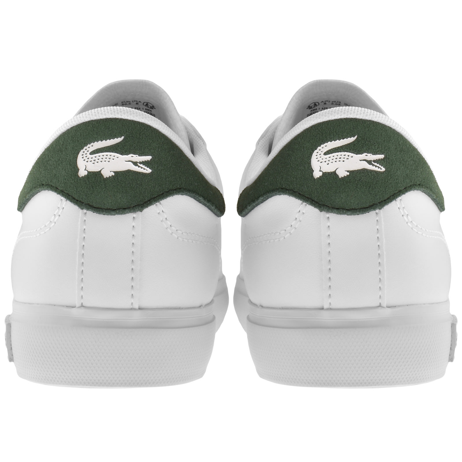 Shop Lacoste Powercourt 224 1 Leather Trainers White