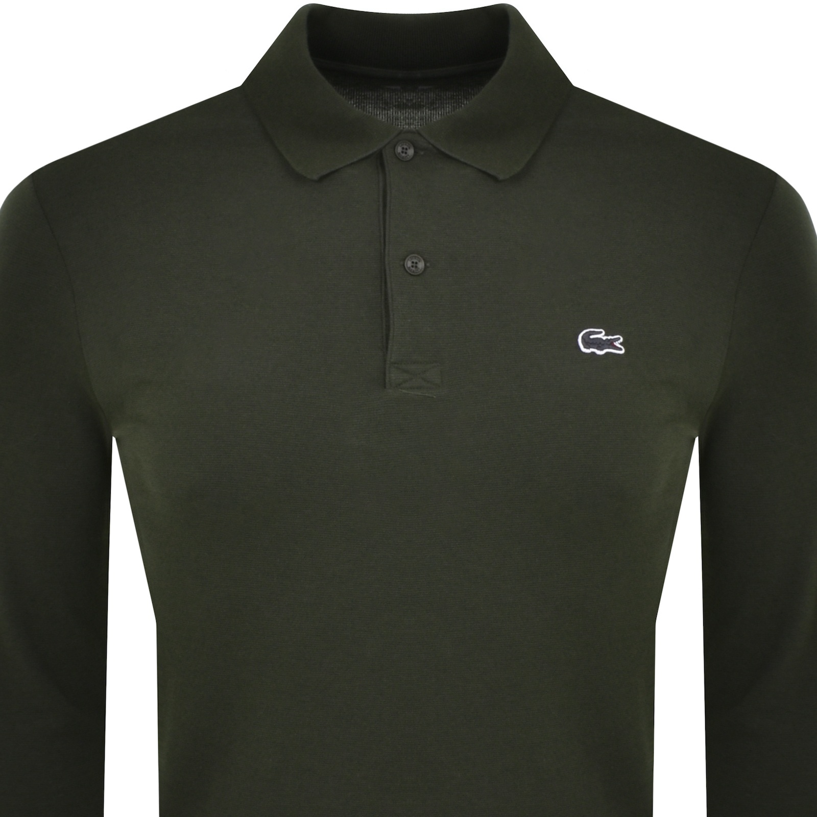 Shop Lacoste Long Sleeve Polo T Shirt Green