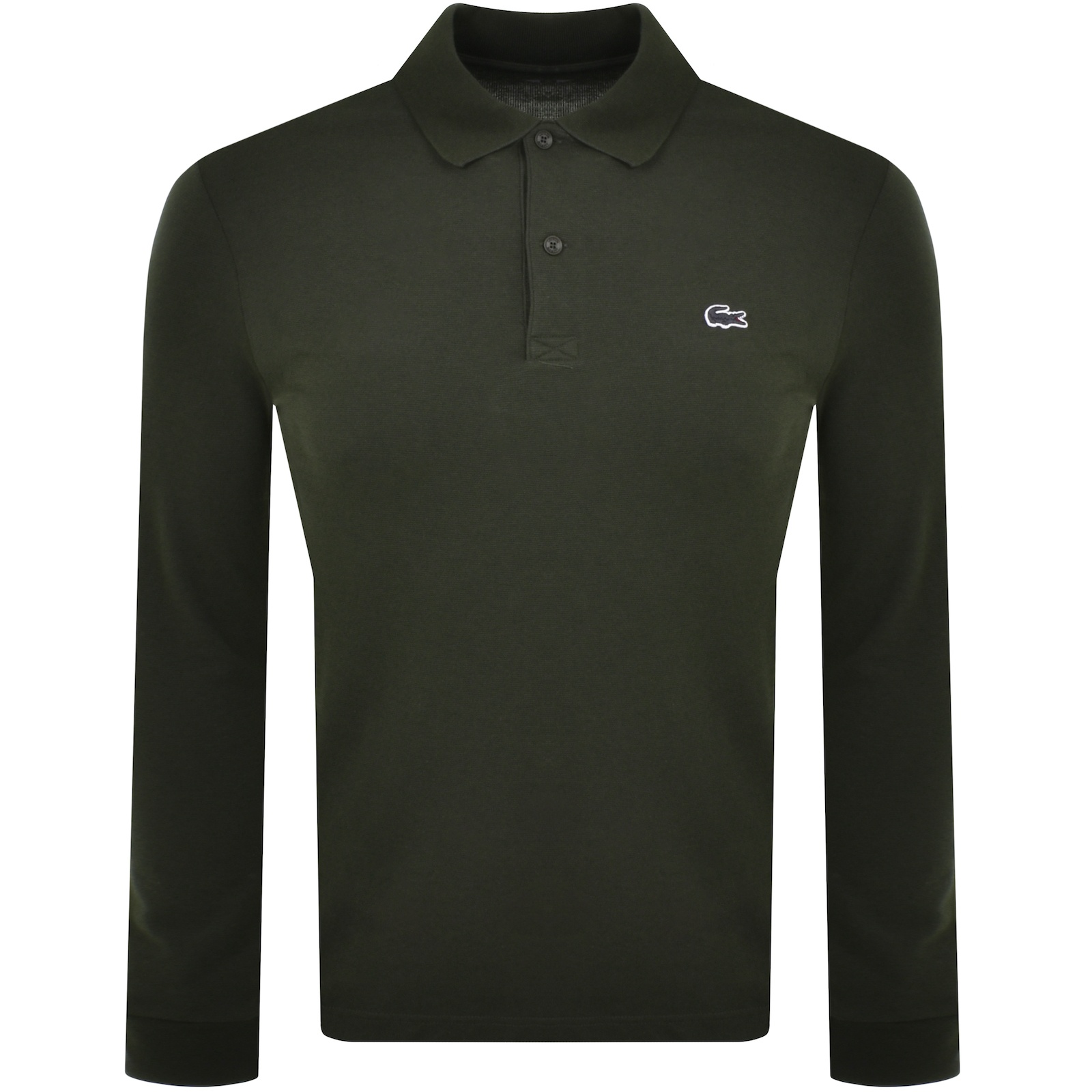 Shop Lacoste Long Sleeve Polo T Shirt Green