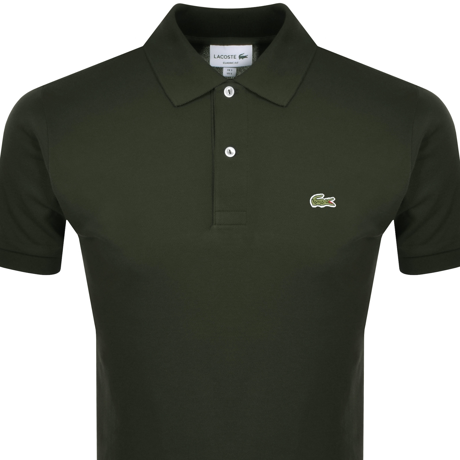 Shop Lacoste Short Sleeved Polo T Shirt Green