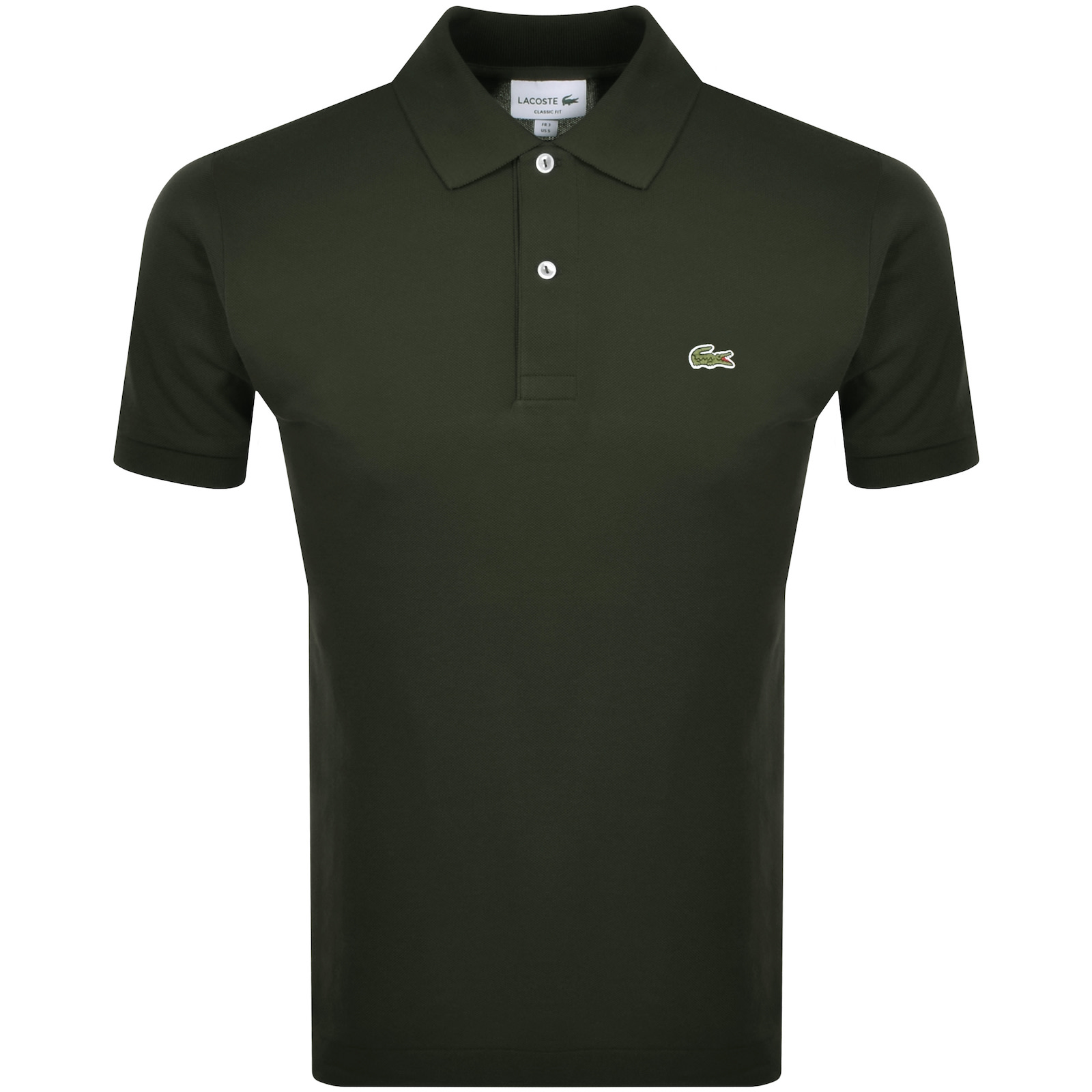 Shop Lacoste Short Sleeved Polo T Shirt Green