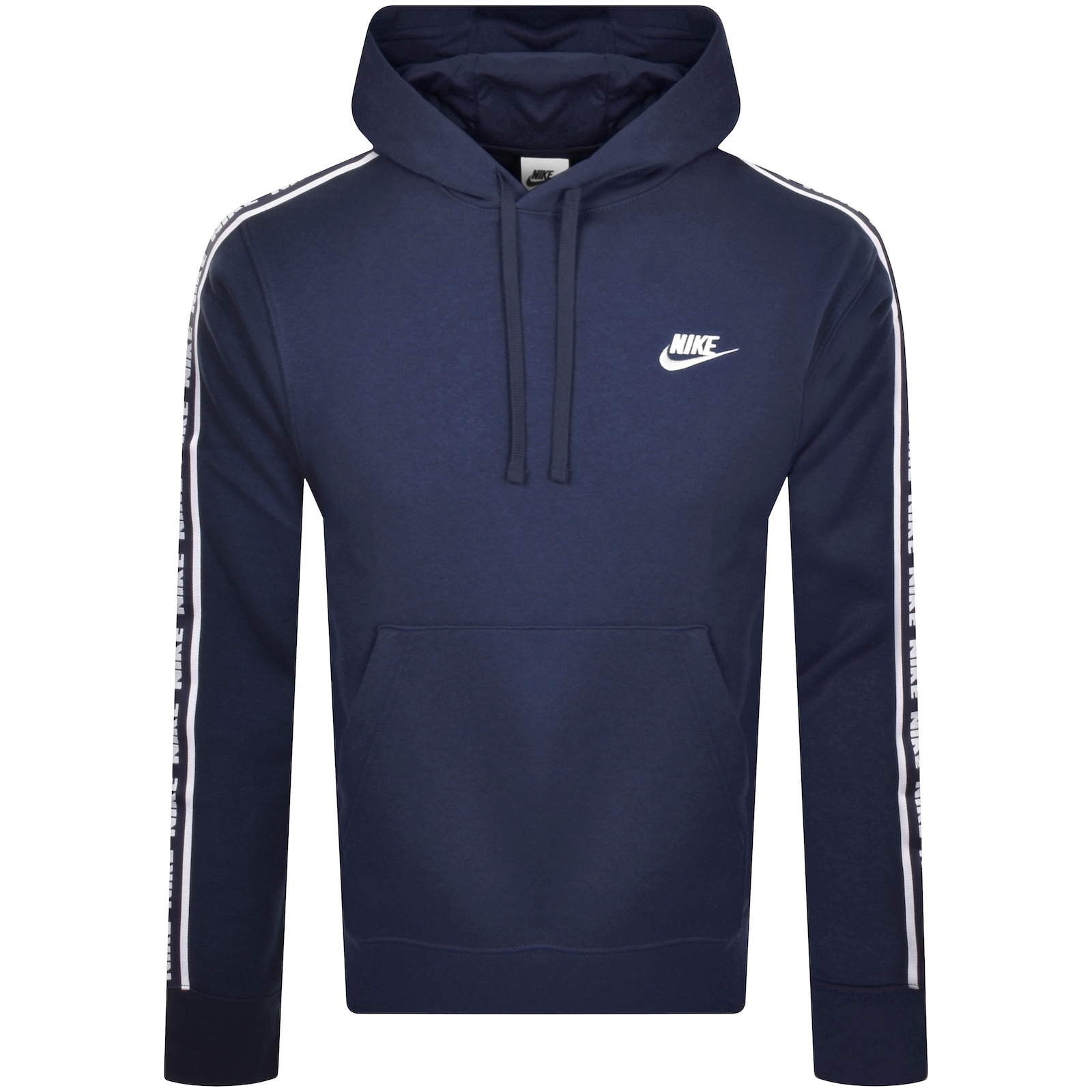 Shop Nike Club Hooded Tracksuit Navy