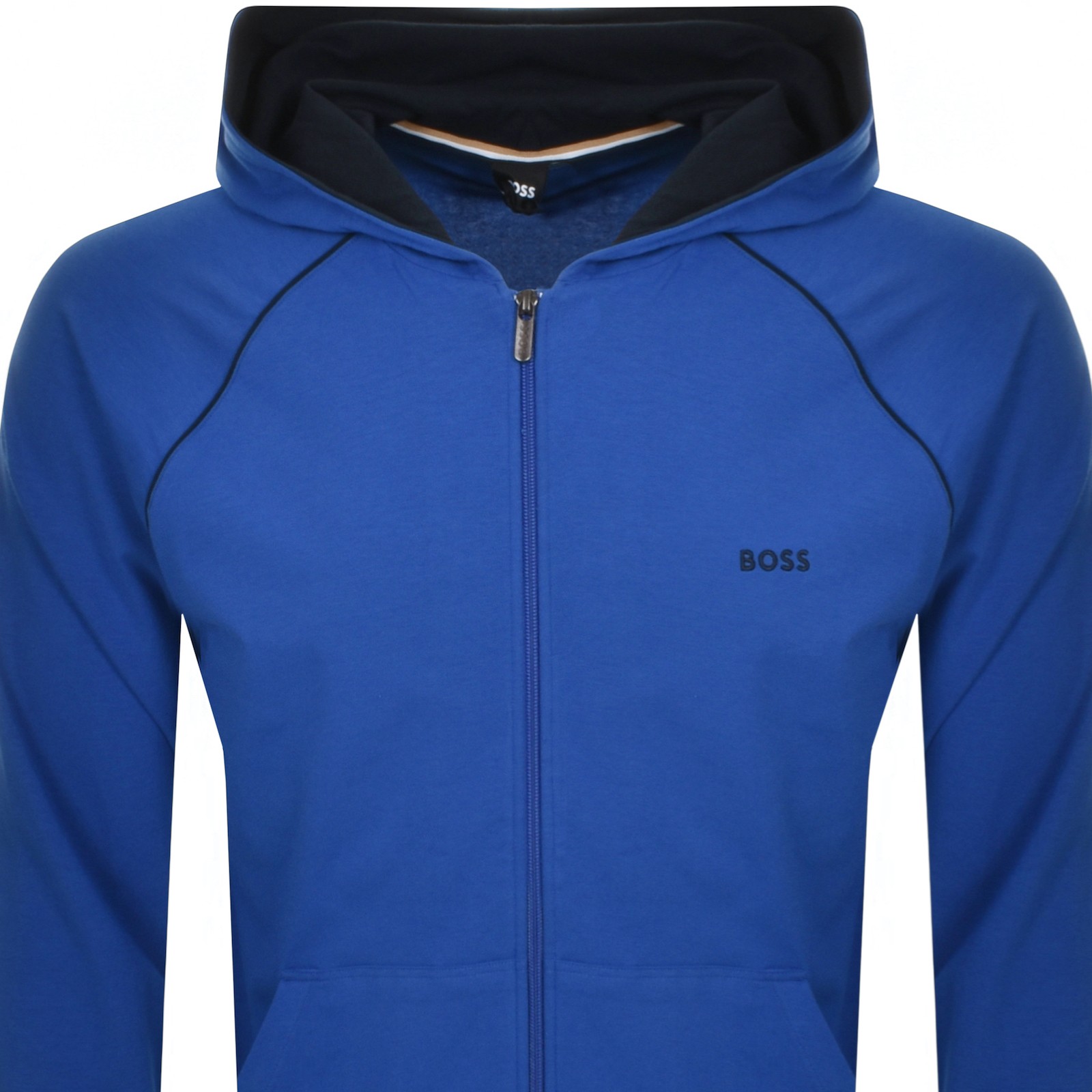 Shop Boss Business Boss Mix And Match Full Zip Hoodie Blue