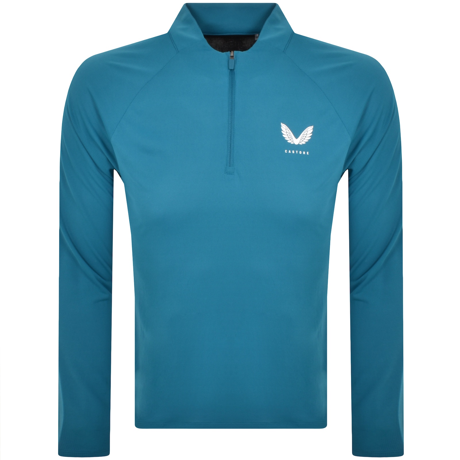 Shop Castore Lightweight Quarter Zip Sweatshirt Blue