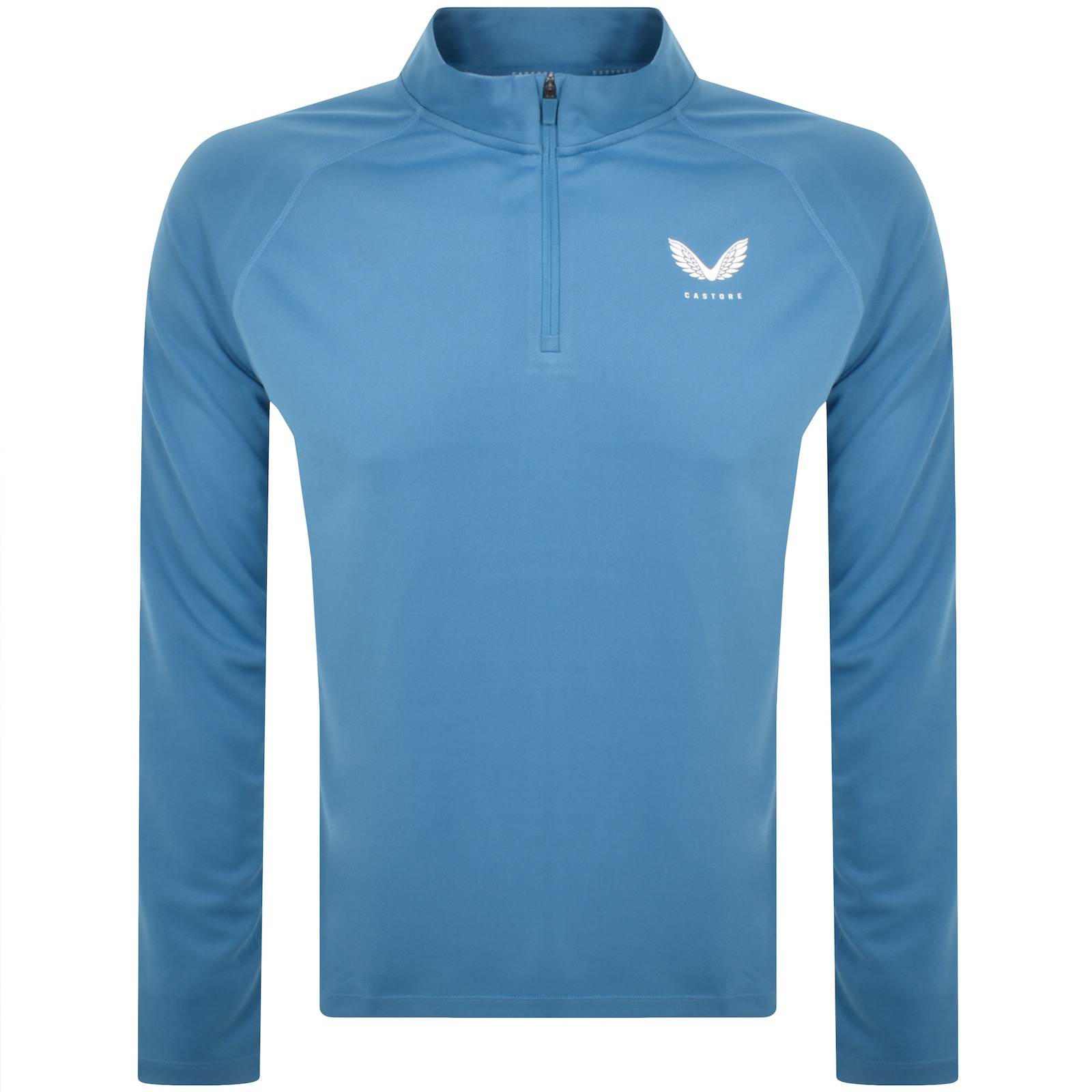 Shop Castore Adapt Quarter Zip Sweatshirt Blue