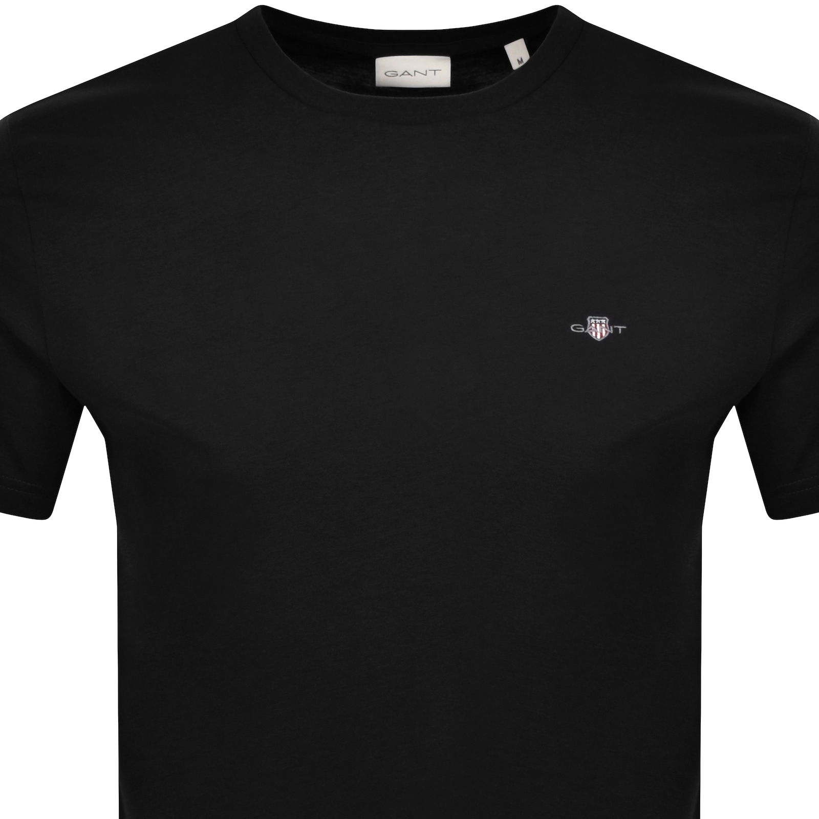 Shop Gant Regular Shield T Shirt Black