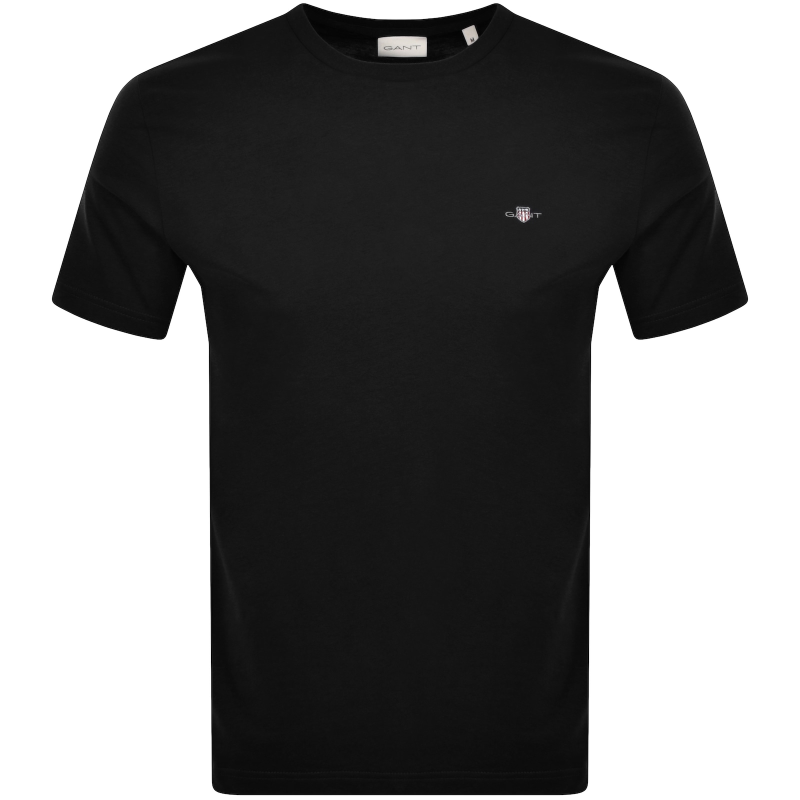 Shop Gant Regular Shield T Shirt Black