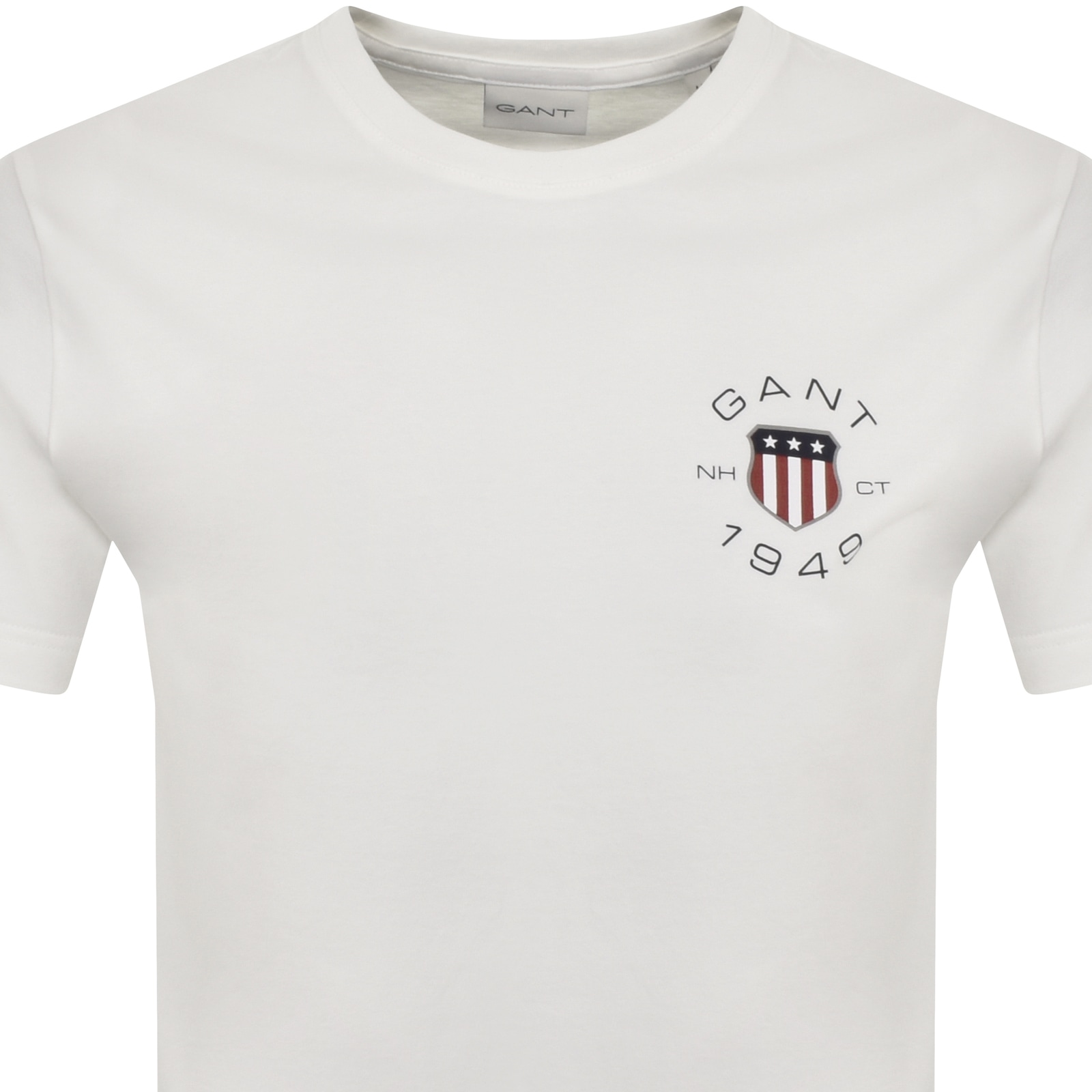 Shop Gant Graphic Logo T Shirt White