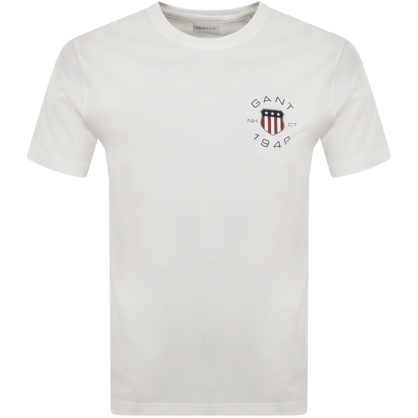 Shop Gant Graphic Logo T Shirt White