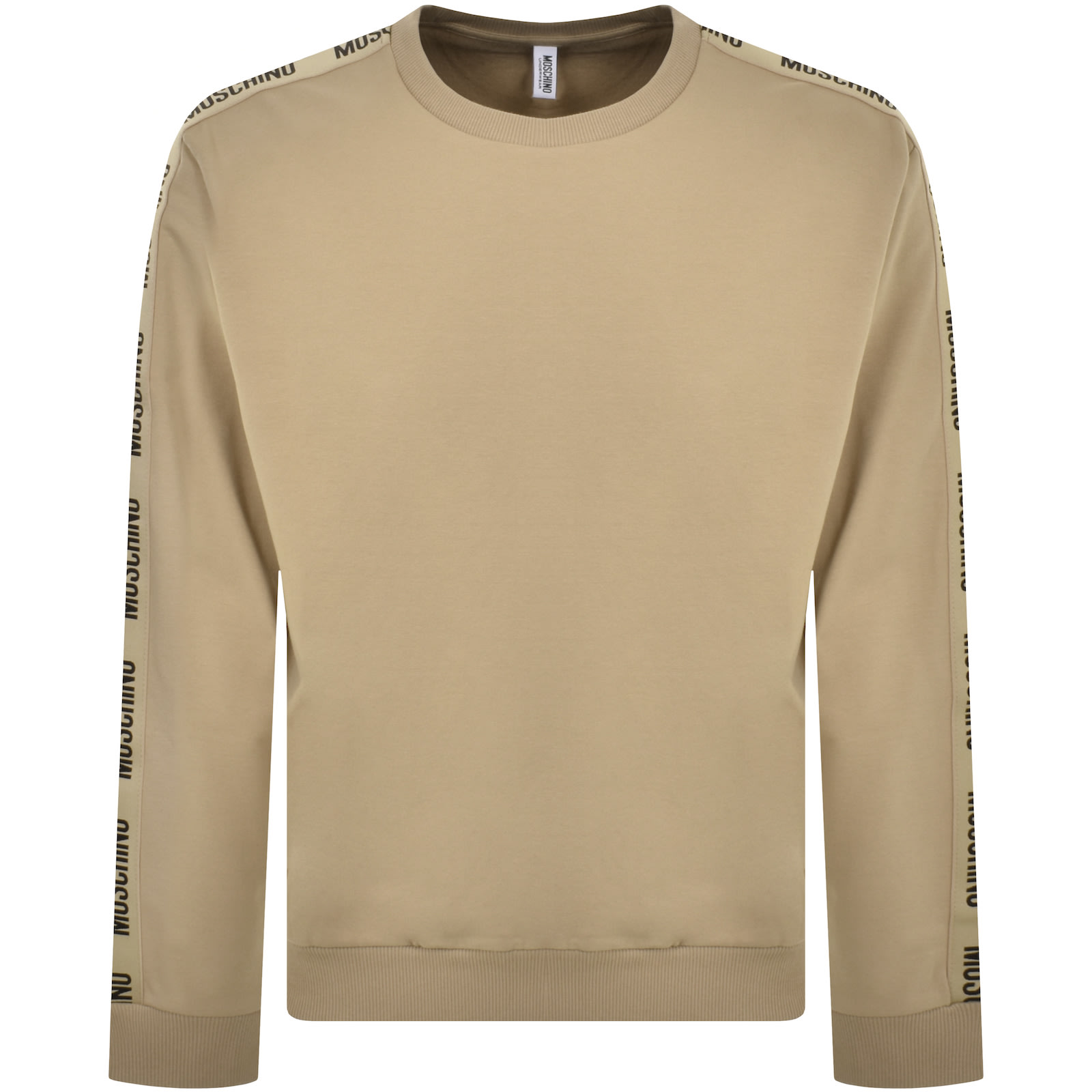 Shop Moschino Tape Logo Sweatshirt Brown