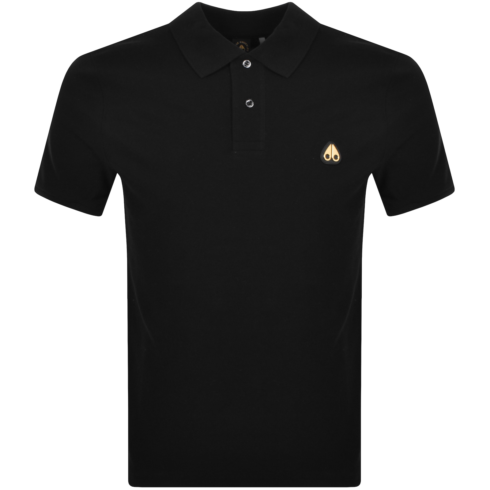 Shop Moose Knuckles Everett Gold Polo T Shirt Black