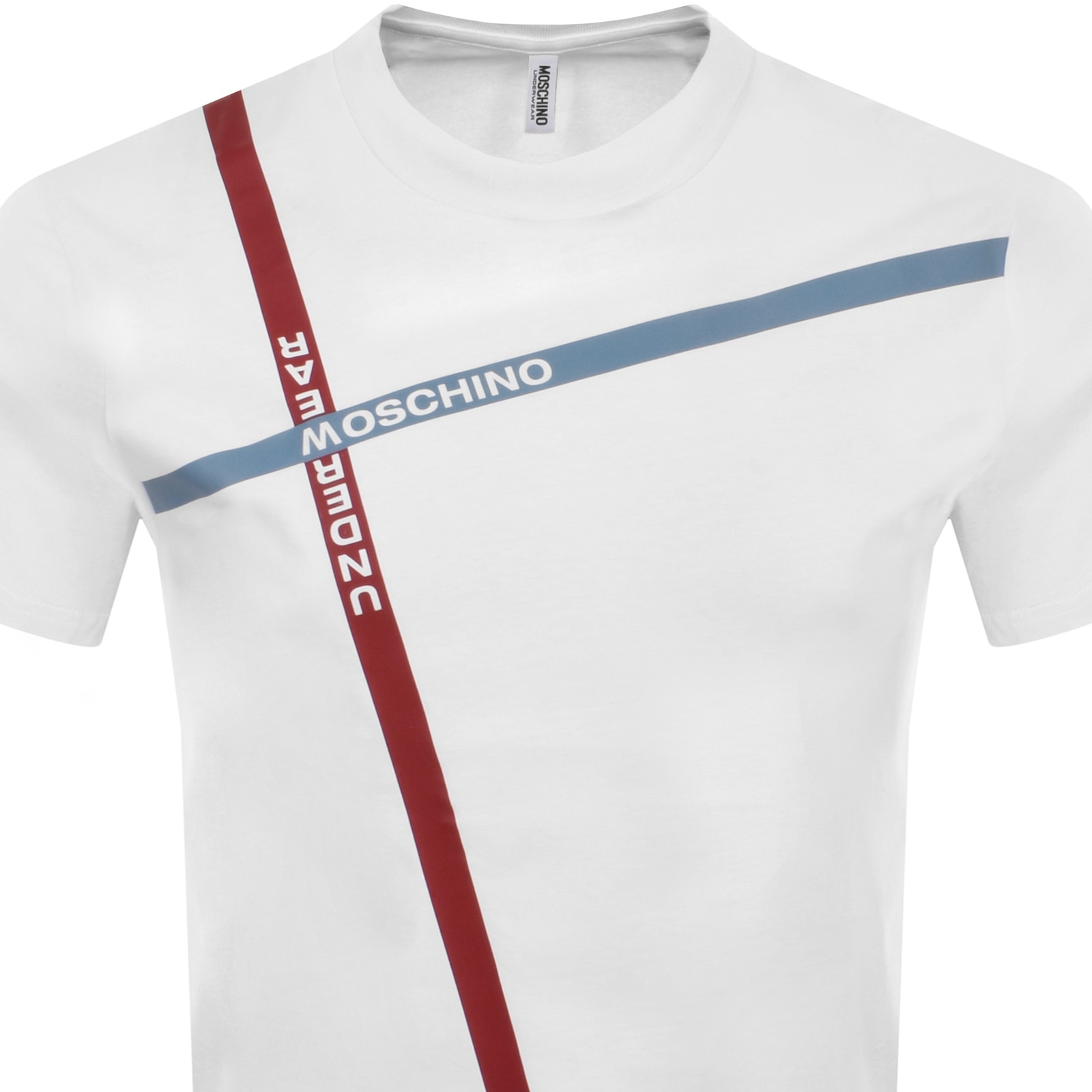 Shop Moschino Logo T Shirt White