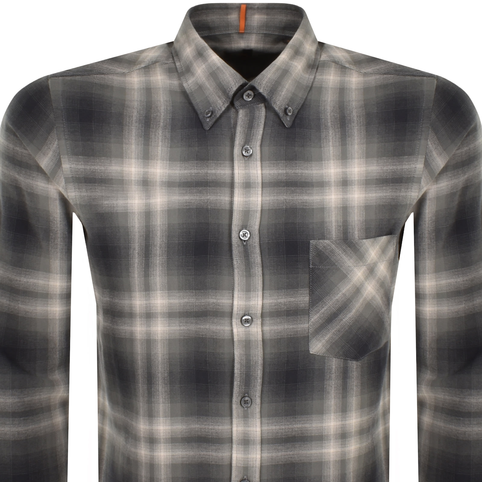 Shop Boss Casual Boss Rickert Regular Fit Shirt Grey