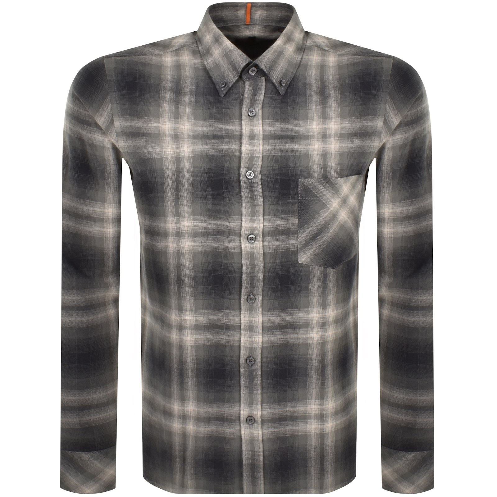 Shop Boss Casual Boss Rickert Regular Fit Shirt Grey