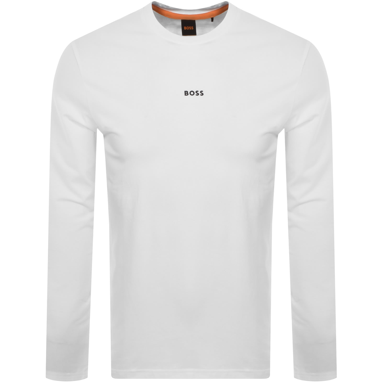 Shop Boss Casual Boss Tchark Long Sleeve T Shirt White